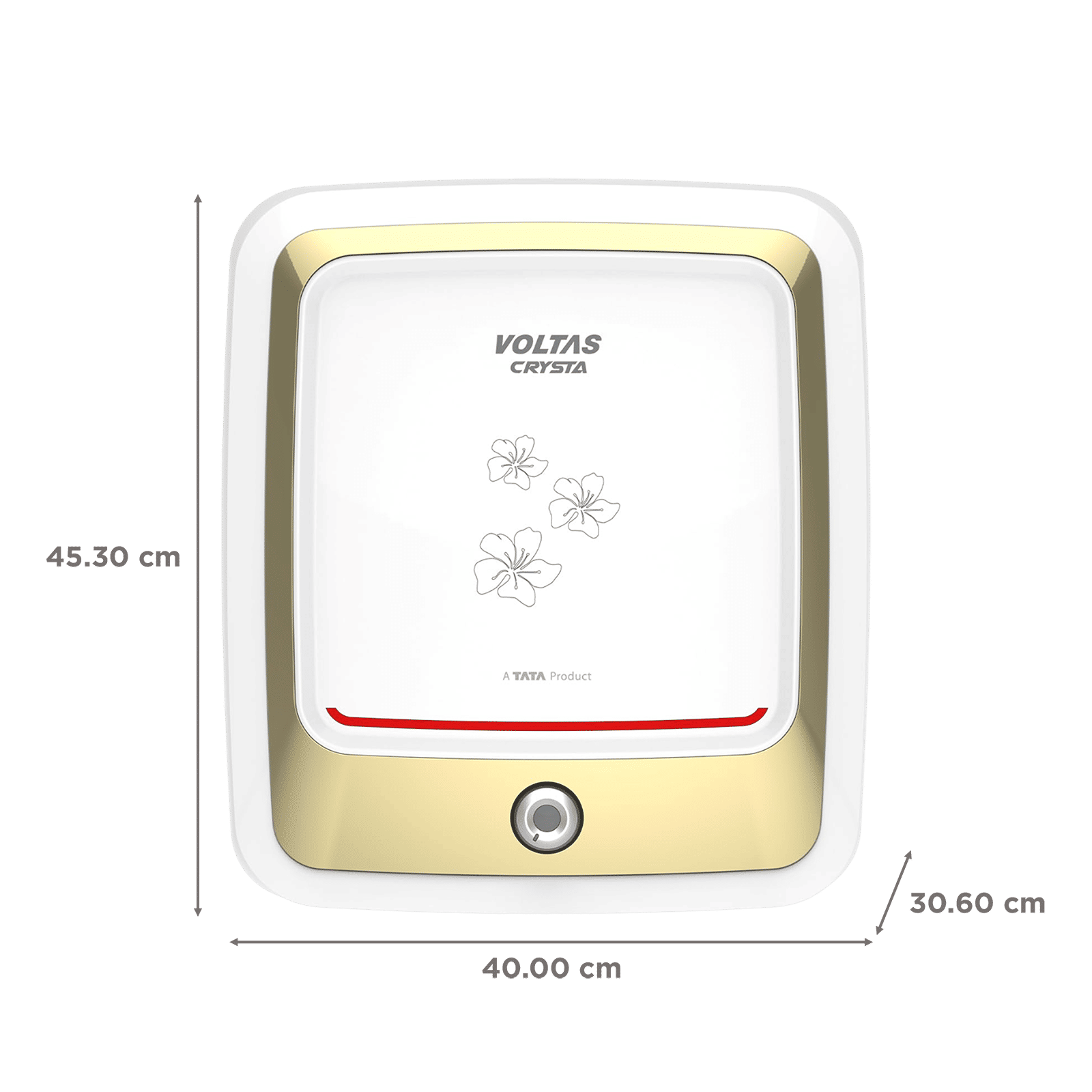 VOLTAS Crysta 15 Litre 5 Star Vertical Storage Geyser with Smart Thermostat Technology (White)_2