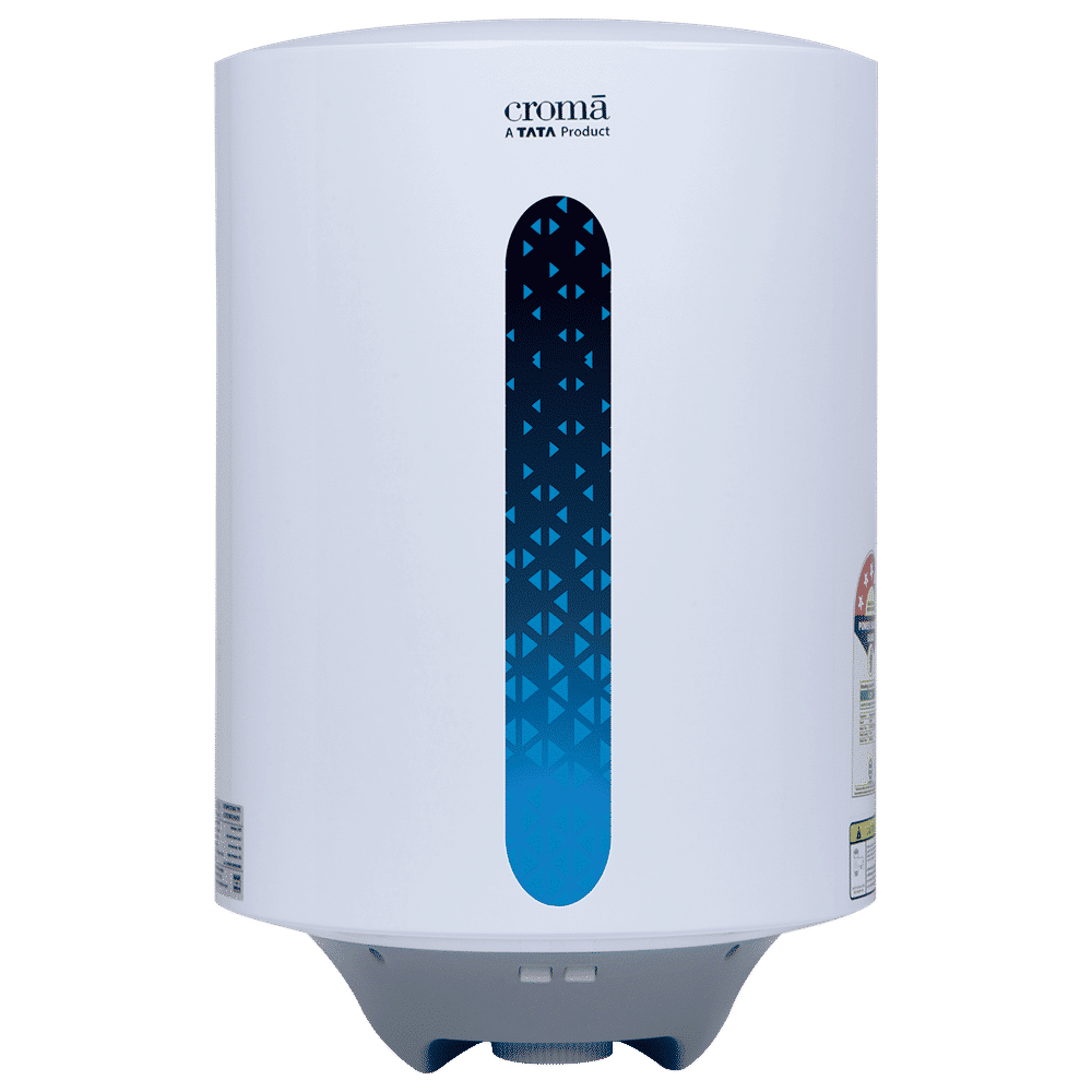 Croma AV5111 15 Litres 5 Star Vertical Storage Geyser with Temperature Control Knob (White)