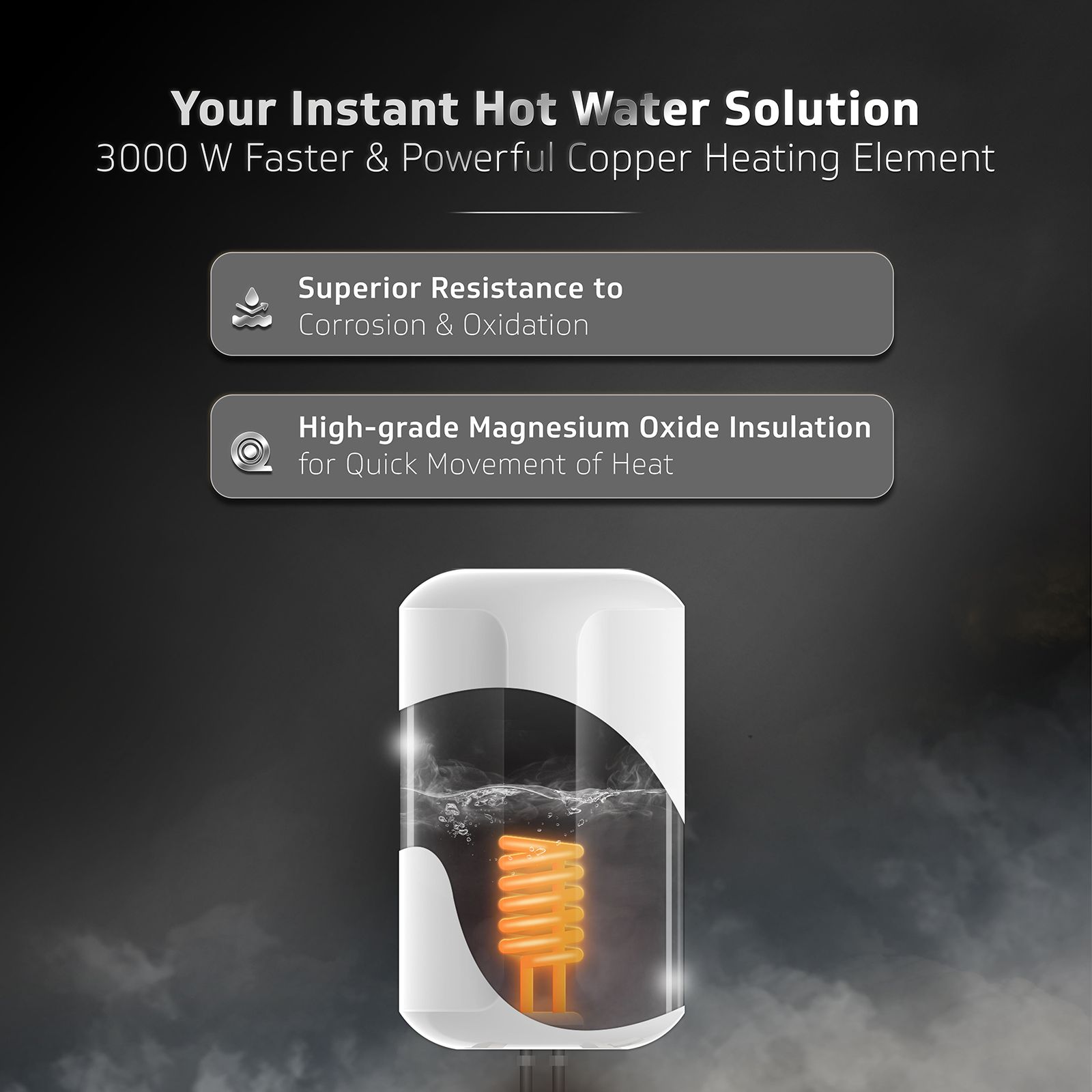 V-GUARD Vinsta 3 Litre Vertical Instant Geyser with Stainless Steel Tank (White) V-GUARD Vinsta 3 Litre Vertical Instant Geyser with Stainless Steel Tank (White)_5