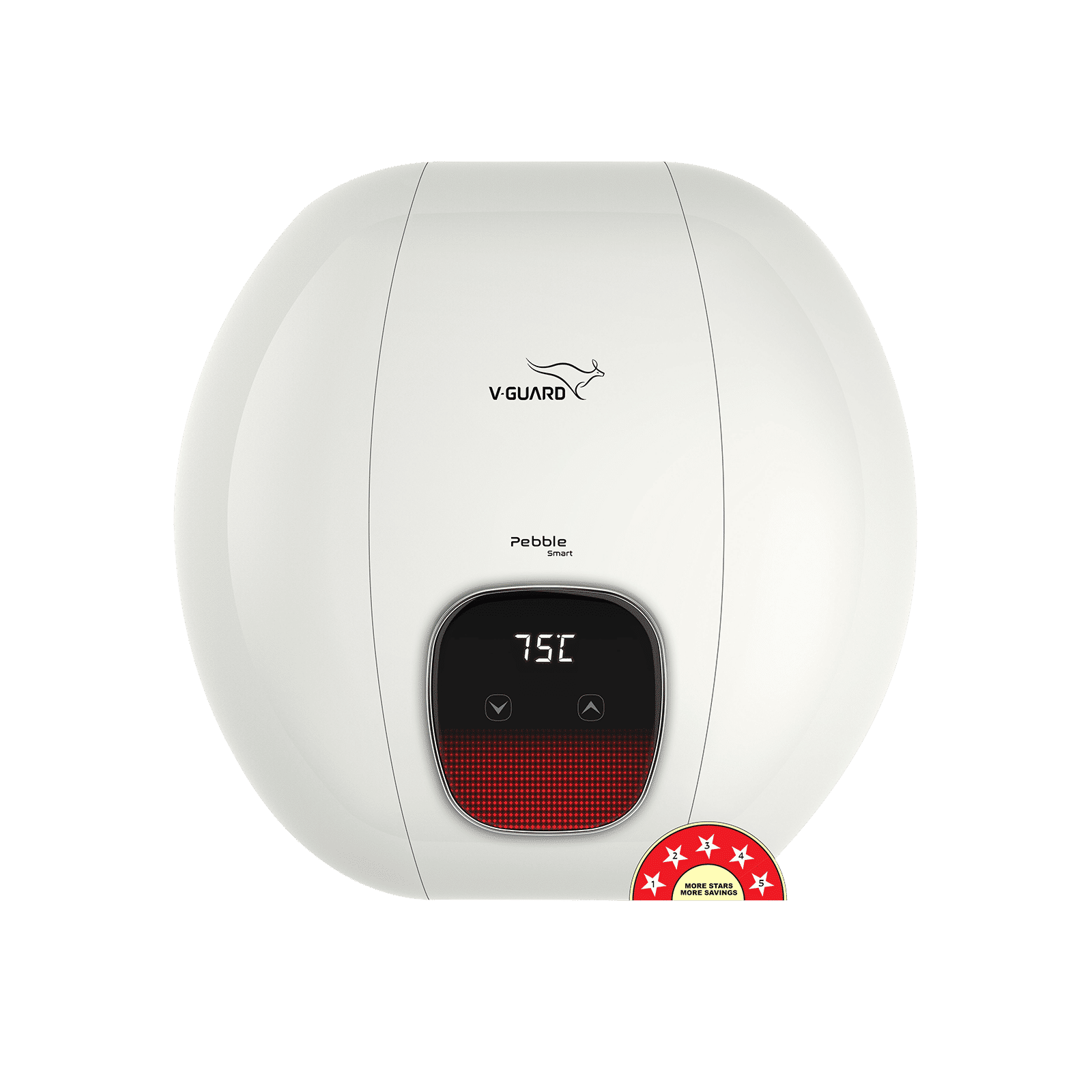 V-Guard Pebble Smart 15 Litre 5 Star Vertical Smart Geyser with Alexa & Google Assistant Compatibility (White) V-Guard Pebble Smart 15 Litre 5 Star Vertical Smart Geyser with Alexa & Google Assistant Compatibility (White)_1
