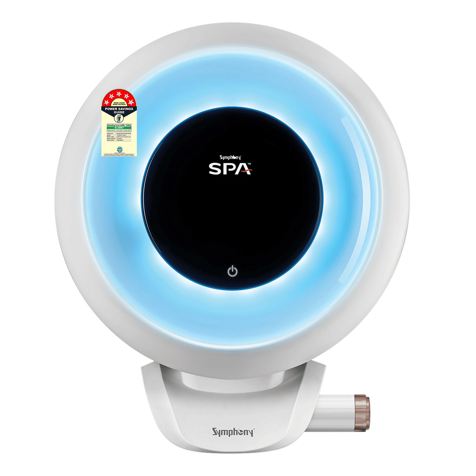Symphony SPA 15 Litre 5 Star Vertical Storage Geyser with PUROPOD 9-Layer Advanced Water Filtration Technology (White & Grey) Symphony SPA 15 Litre 5 Star Vertical Storage Geyser with PUROPOD 9-Layer Advanced Water Filtration Technology (White & Grey)_1