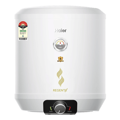 Haier REGENTA 10 Litre 5 Star Vertical Storage Geyser with RSC Technology (White)