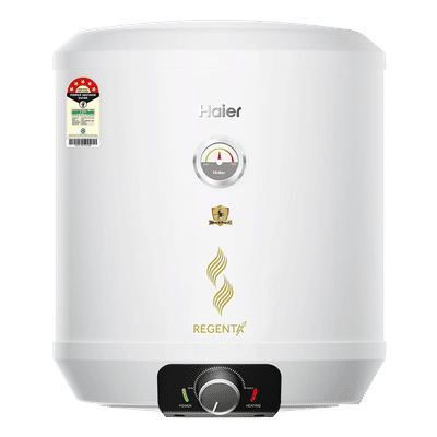 Haier REGENTA 15 Litre 5 Star Vertical Storage Geyser with RSC Technology (White)