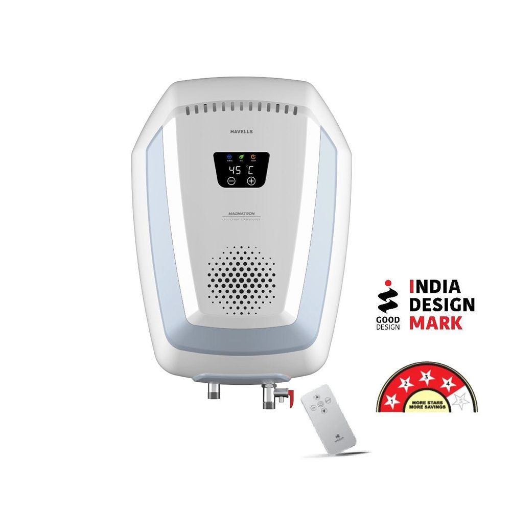 HAVELLS Magnatron 15 Litre 4 Star Vertical Storage Geyser with Revolutionary Induction Heat Transfer Technology (White & Blue) HAVELLS Magnatron 15 Litre 4 Star Vertical Storage Geyser with Revolutionary Induction Heat Transfer Technology (White & Blue)_6