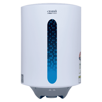 Croma 25 Litres 5 Star Vertical Storage Geyser with Temperature Control Knob (White)