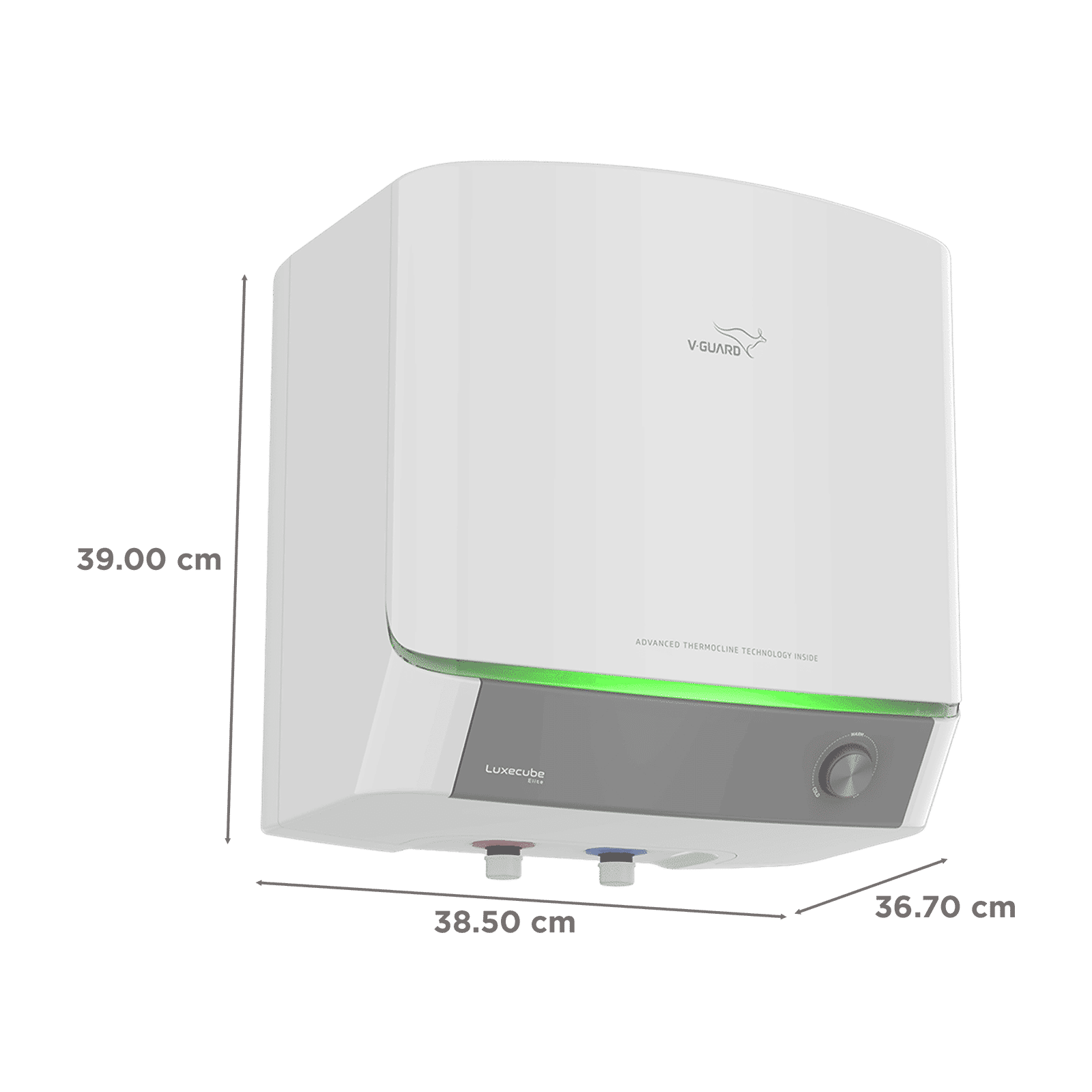 V-GUARD LUXECUBE ELITE 15 Litre 5 Star Vertical Storage Water Geyser with Advanced Thermocline Technology (White)_2
