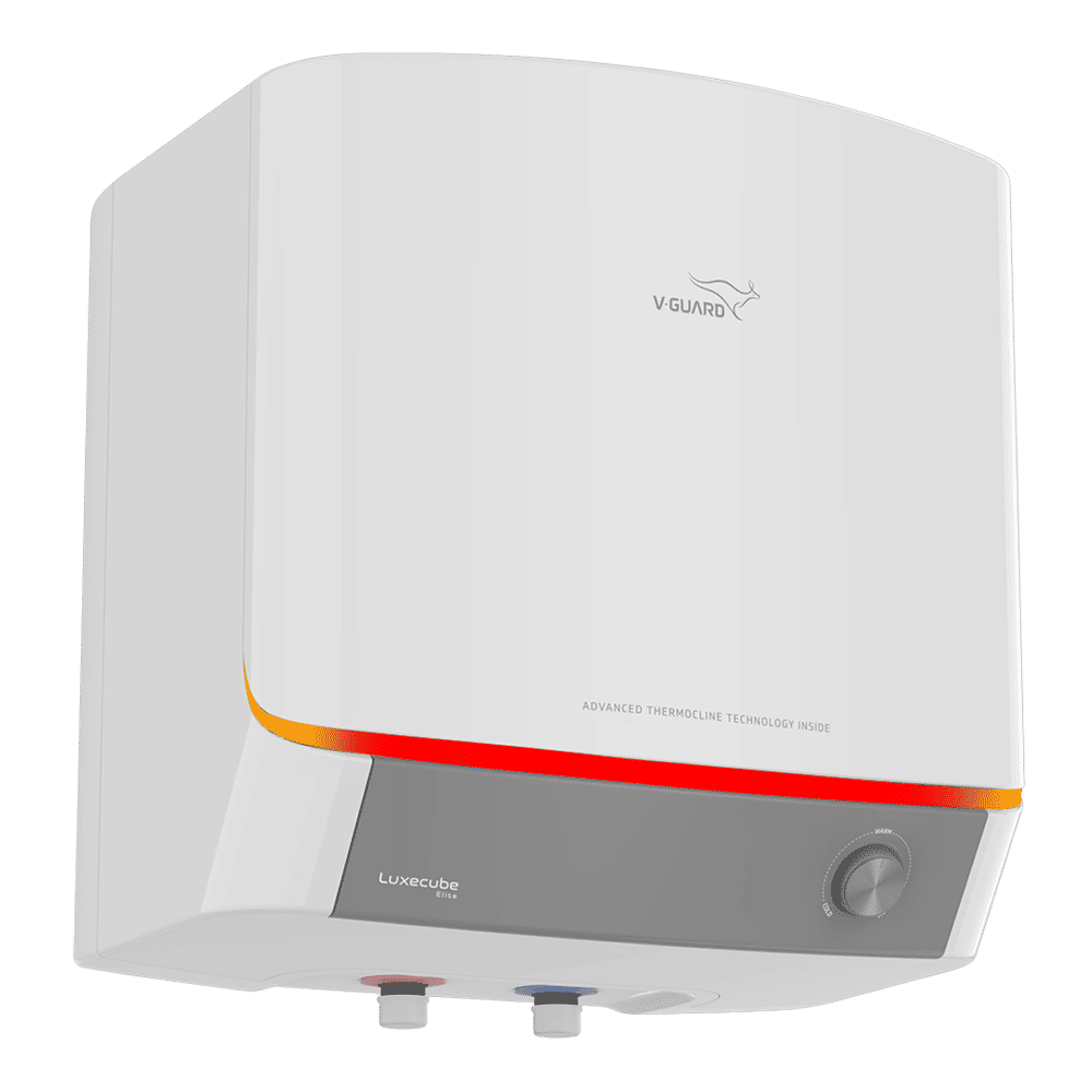V-GUARD LUXECUBE ELITE 25 Litre 5 Star Vertical Storage Water Geyser with Advanced Thermocline Technology (White) V-GUARD LUXECUBE ELITE 25 Litre 5 Star Vertical Storage Water Geyser with Advanced Thermocline Technology (White)_6