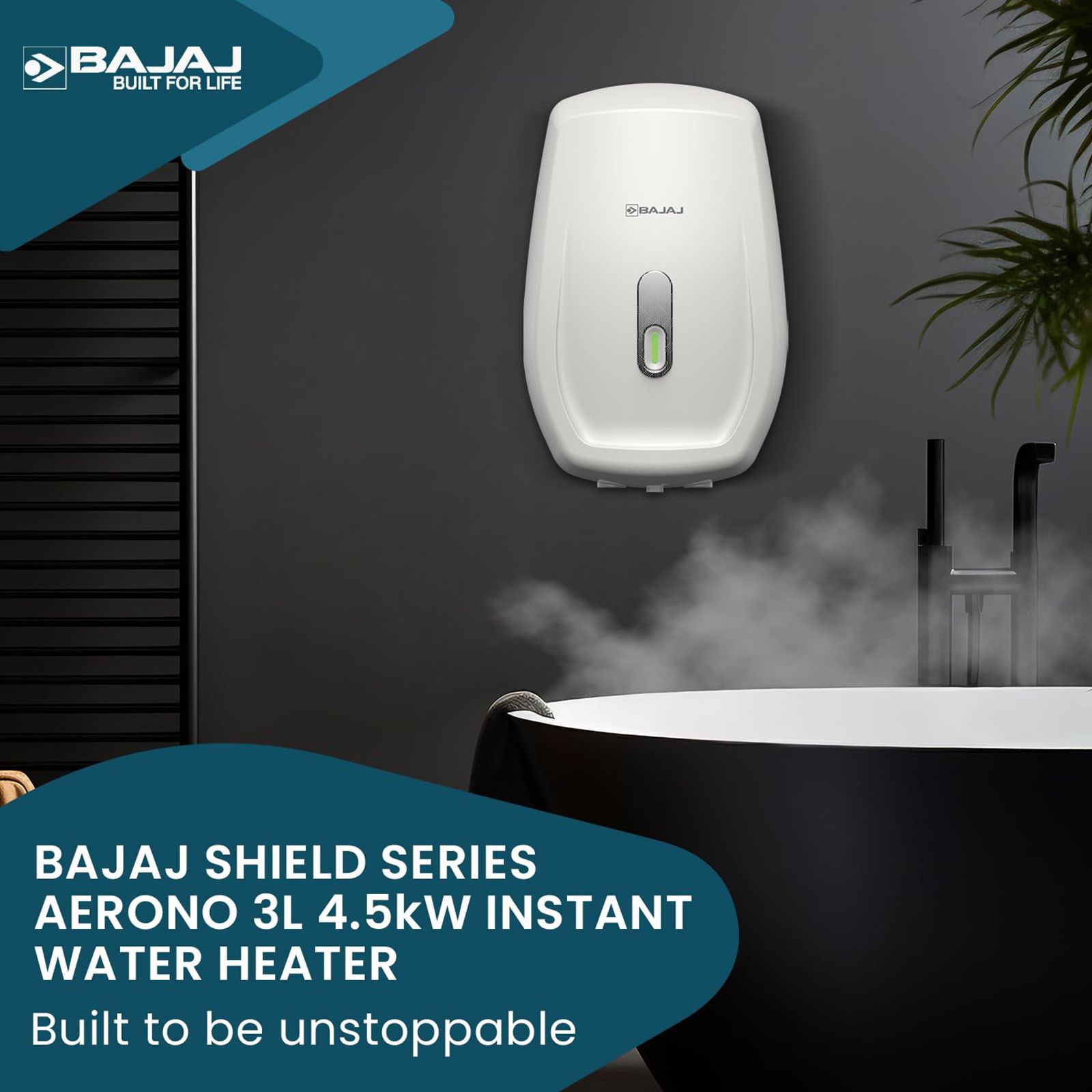 BAJAJ Shield Aerono 3 Litre Vertical Instant Geyser with Shock Resistance (White) BAJAJ Shield Aerono 3 Litre Vertical Instant Geyser with Shock Resistance (White)_13