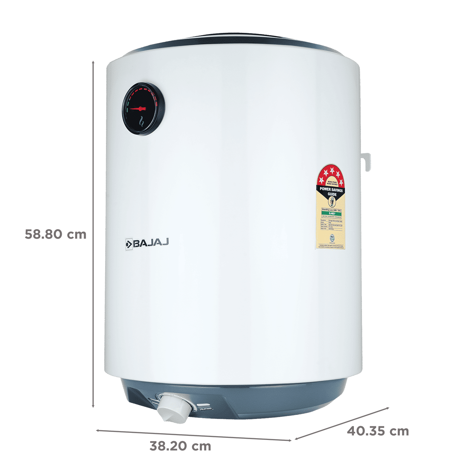 BAJAJ Shield New Shakti Pro 25 Litre Vertical Storage Geyser with Swirlflow Technology (White) BAJAJ Shield New Shakti Pro 25 Litre Vertical Storage Geyser with Swirlflow Technology (White)_2