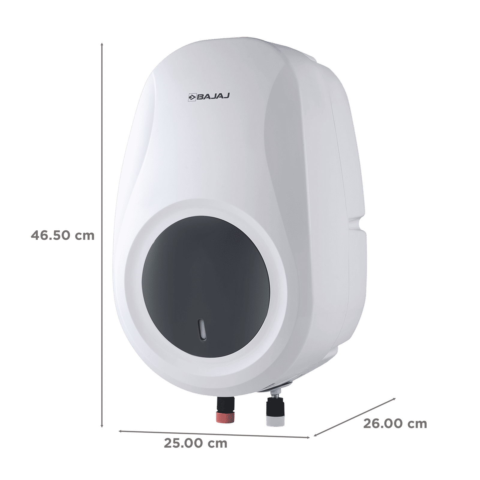 BAJAJ Shield Verre Plus 5 Litre Vertical Instant Geyser with Multiple Safety System (White & Gray) BAJAJ Shield Verre Plus 5 Litre Vertical Instant Geyser with Multiple Safety System (White & Gray)_2
