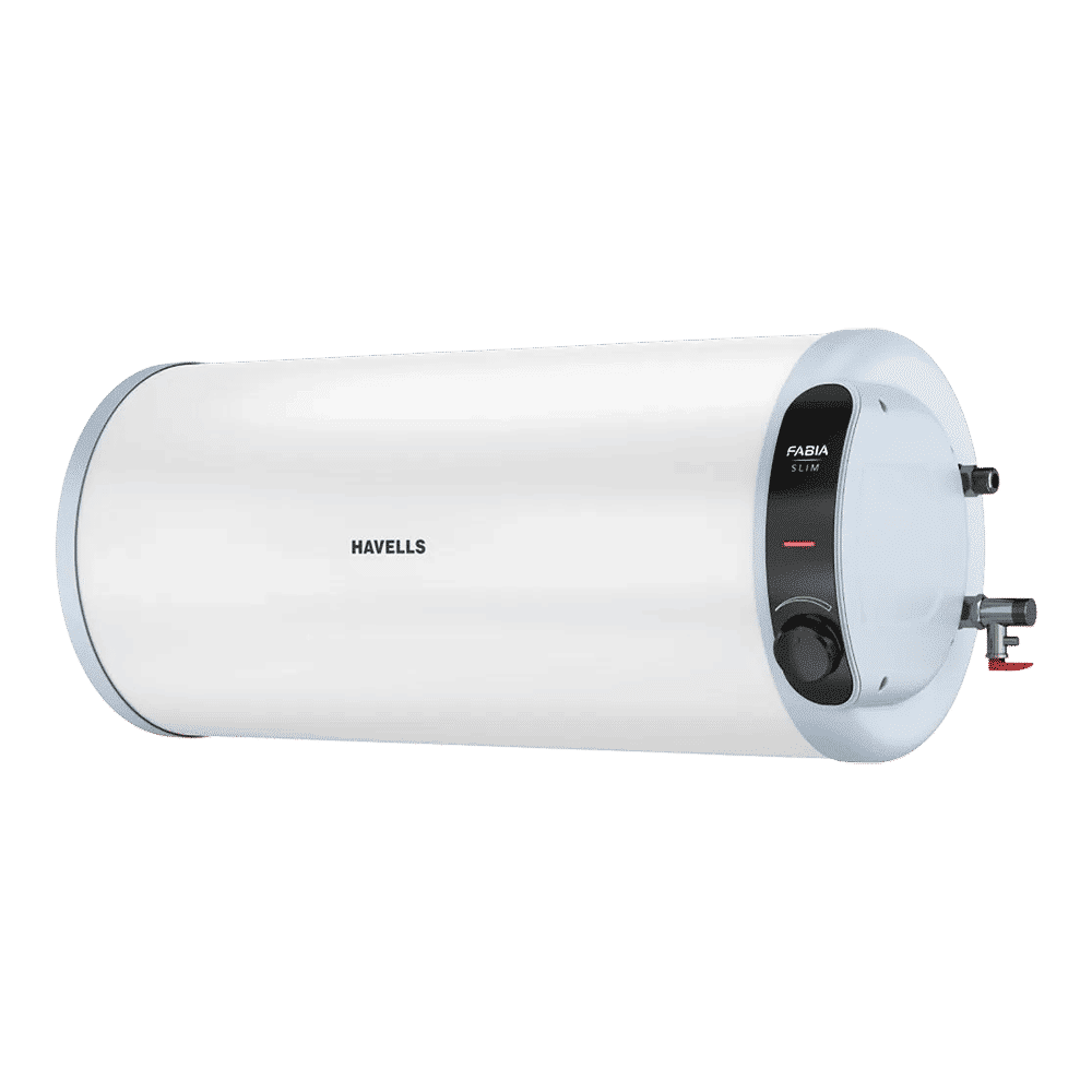 HAVELLS Fabia Slim 25 Litre 3 Star Horizontal Storage Geyser with Whirlflow Technology (White & Blue) HAVELLS Fabia Slim 25 Litre 3 Star Horizontal Storage Geyser with Whirlflow Technology (White & Blue)_4
