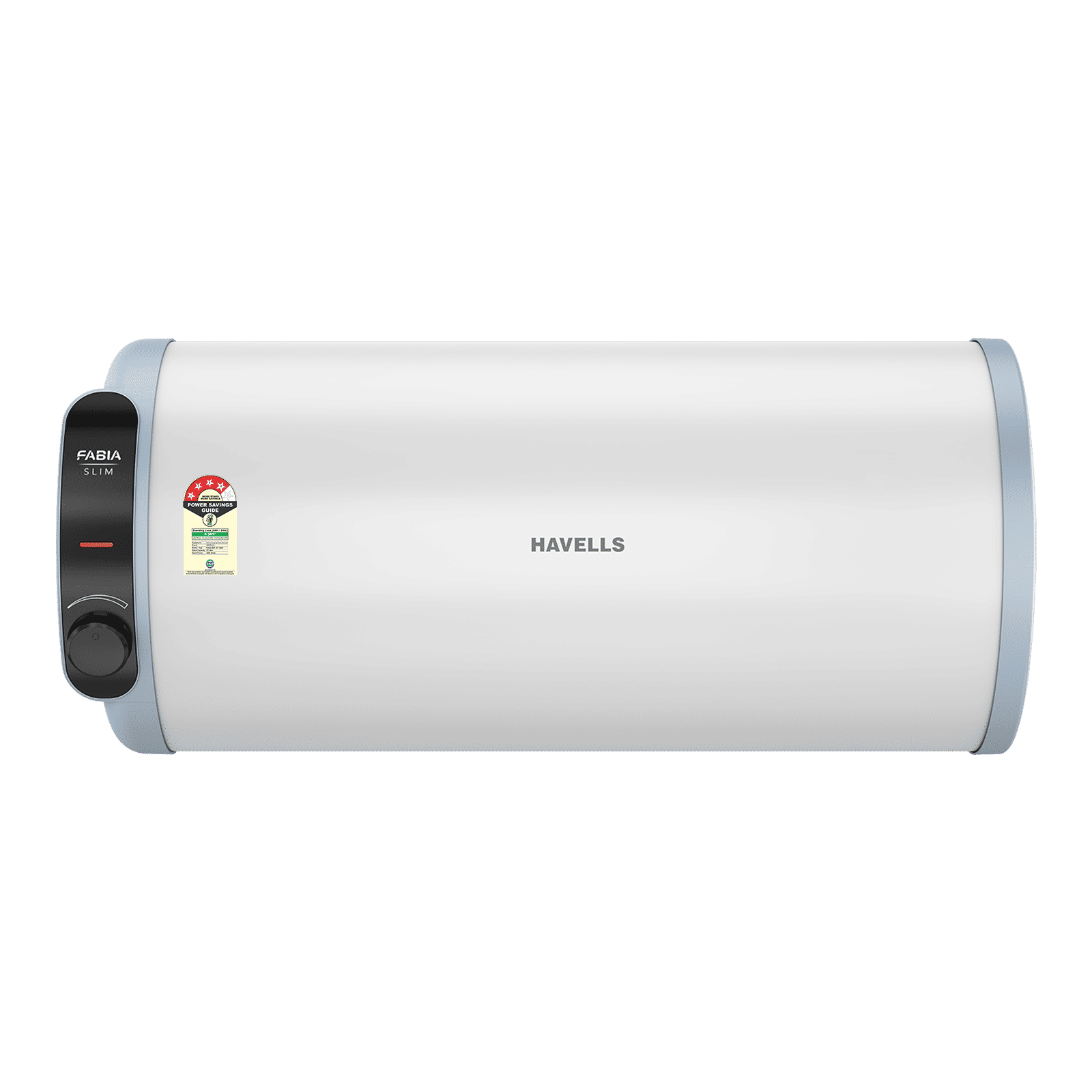 HAVELLS Fabia Slim LH 10 Litre 4 Star Horizontal Storage Geyser with Whirlflow Technology (White & Blue) HAVELLS Fabia Slim LH 10 Litre 4 Star Horizontal Storage Geyser with Whirlflow Technology (White & Blue)_1