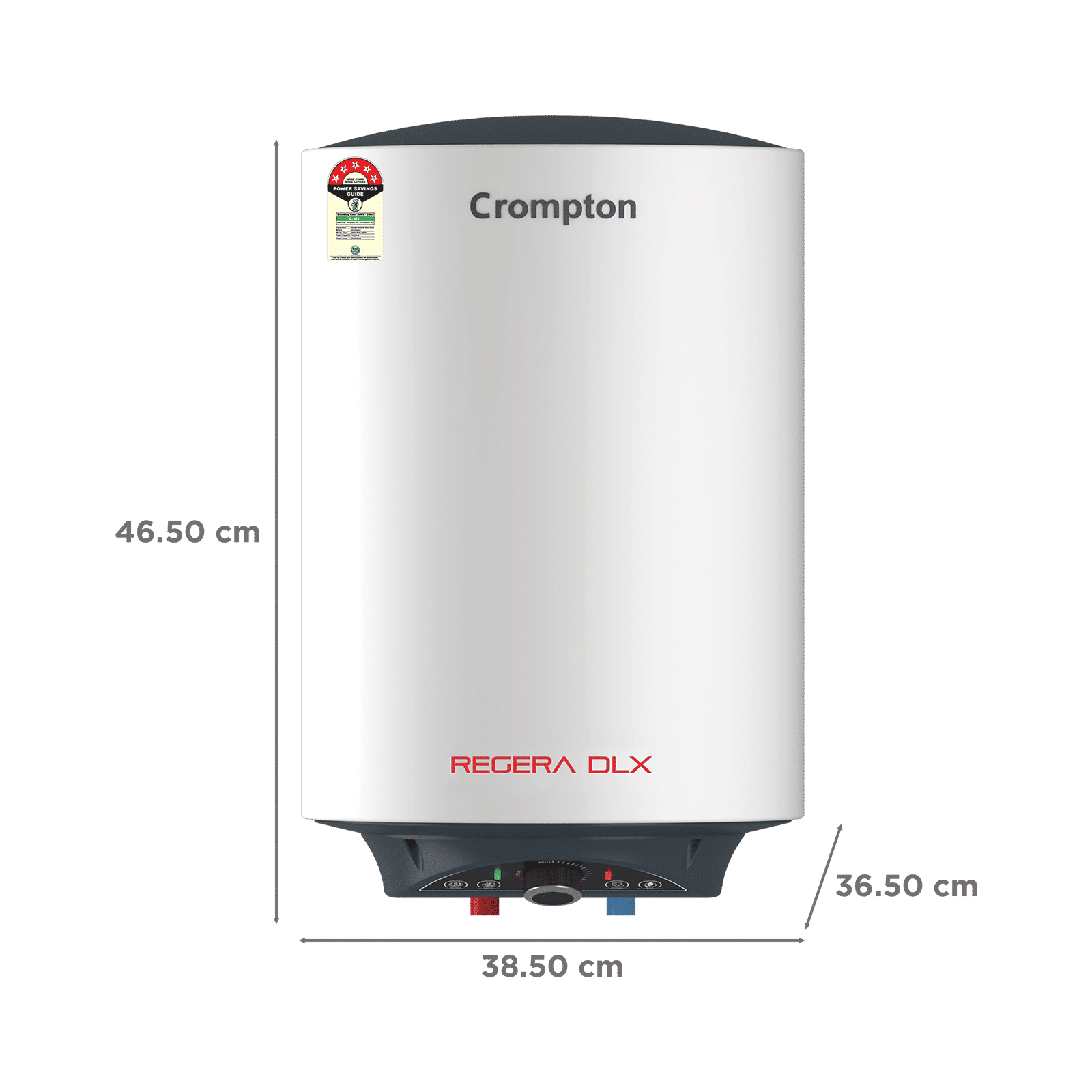 Crompton Regera DLX 15 Litre 5 Star Vertical Storage Geyser with Anti Scale Technology (Blue & White)_2