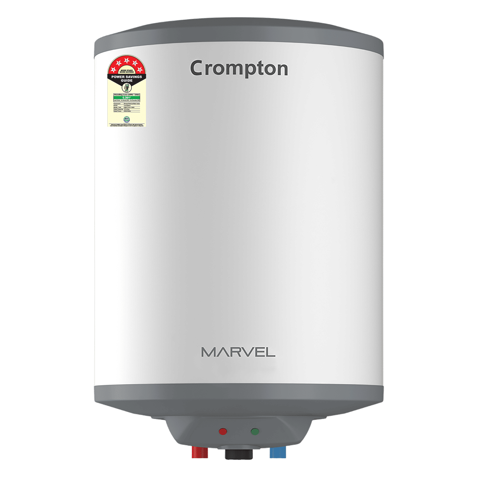 Crompton Marvel 15 Litre Vertical Storage Geyser with Anti-Scale Technology (White) Crompton Marvel 15 Litre Vertical Storage Geyser with Anti-Scale Technology (White)_1