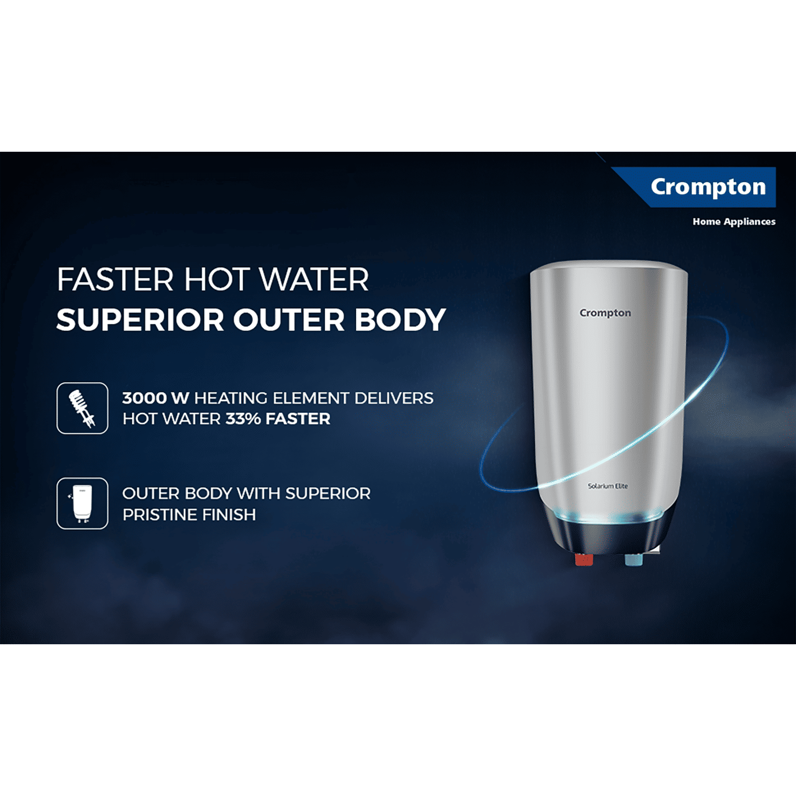 Crompton Solarium Elite 3 Litre Vertical Instant Geyser with Anti Scale Technology (Blue & White) Crompton Solarium Elite 3 Litre Vertical Instant Geyser with Anti Scale Technology (Blue & White)_9