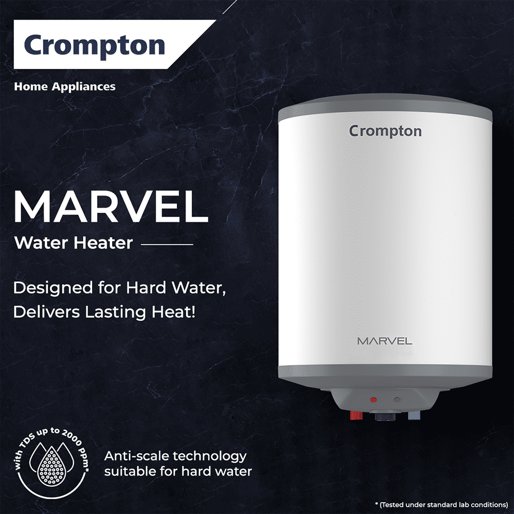Crompton Marvel 25 Litre Vertical Storage Geyser with Anti-Scale Technology (White) Crompton Marvel 25 Litre Vertical Storage Geyser with Anti-Scale Technology (White)_7