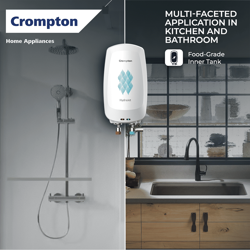 Crompton HydraJet 5 Litre Vertical Instant Geyser with Anti Scale Technology (White) Crompton HydraJet 5 Litre Vertical Instant Geyser with Anti Scale Technology (White)_9