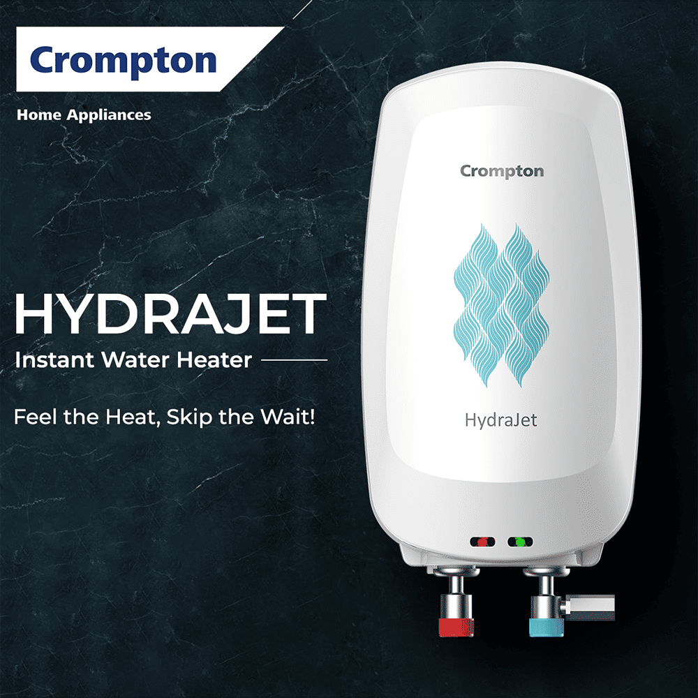 Crompton HydraJet 5 Litre Vertical Instant Geyser with Anti Scale Technology (White) Crompton HydraJet 5 Litre Vertical Instant Geyser with Anti Scale Technology (White)_6