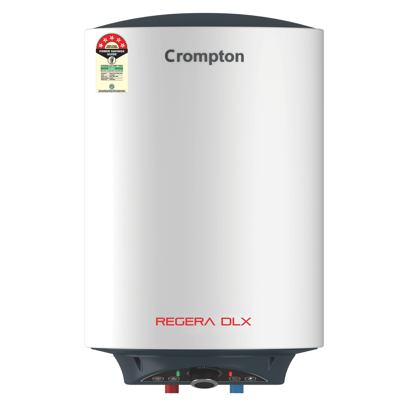 Crompton Regera DLX 6 Litre 5 Star Vertical Storage Geyser with Anti Scale Technology (Blue & White) Crompton Regera DLX 6 Litre 5 Star Vertical Storage Geyser with Anti Scale Technology (Blue & White)_1
