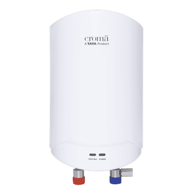 Croma 3 Litre Vertical Instant Geyser with Built-in Thermostat (White)