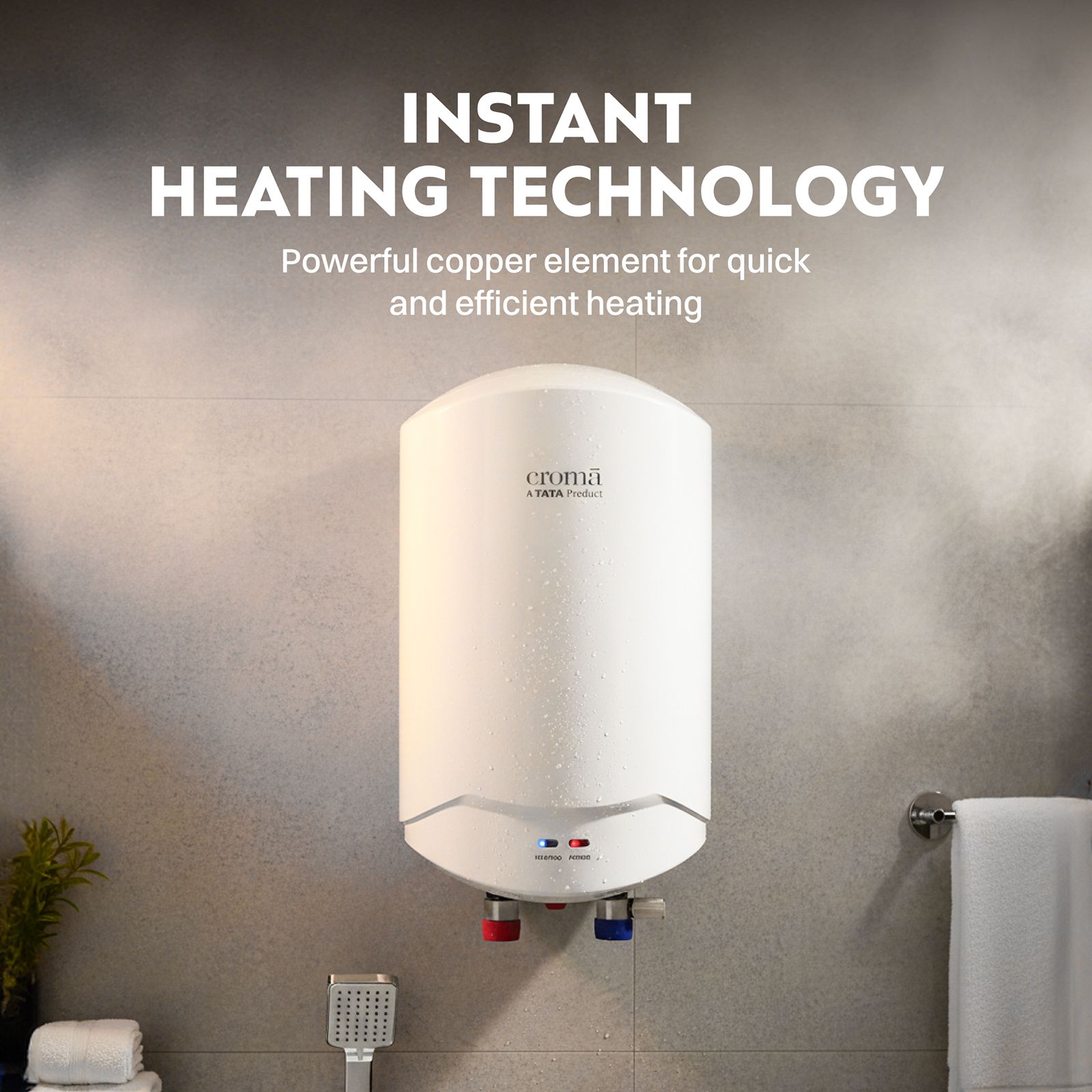 Croma 3 Litre Vertical Instant Geyser with Built-in Thermostat (2025 Model, White)_7