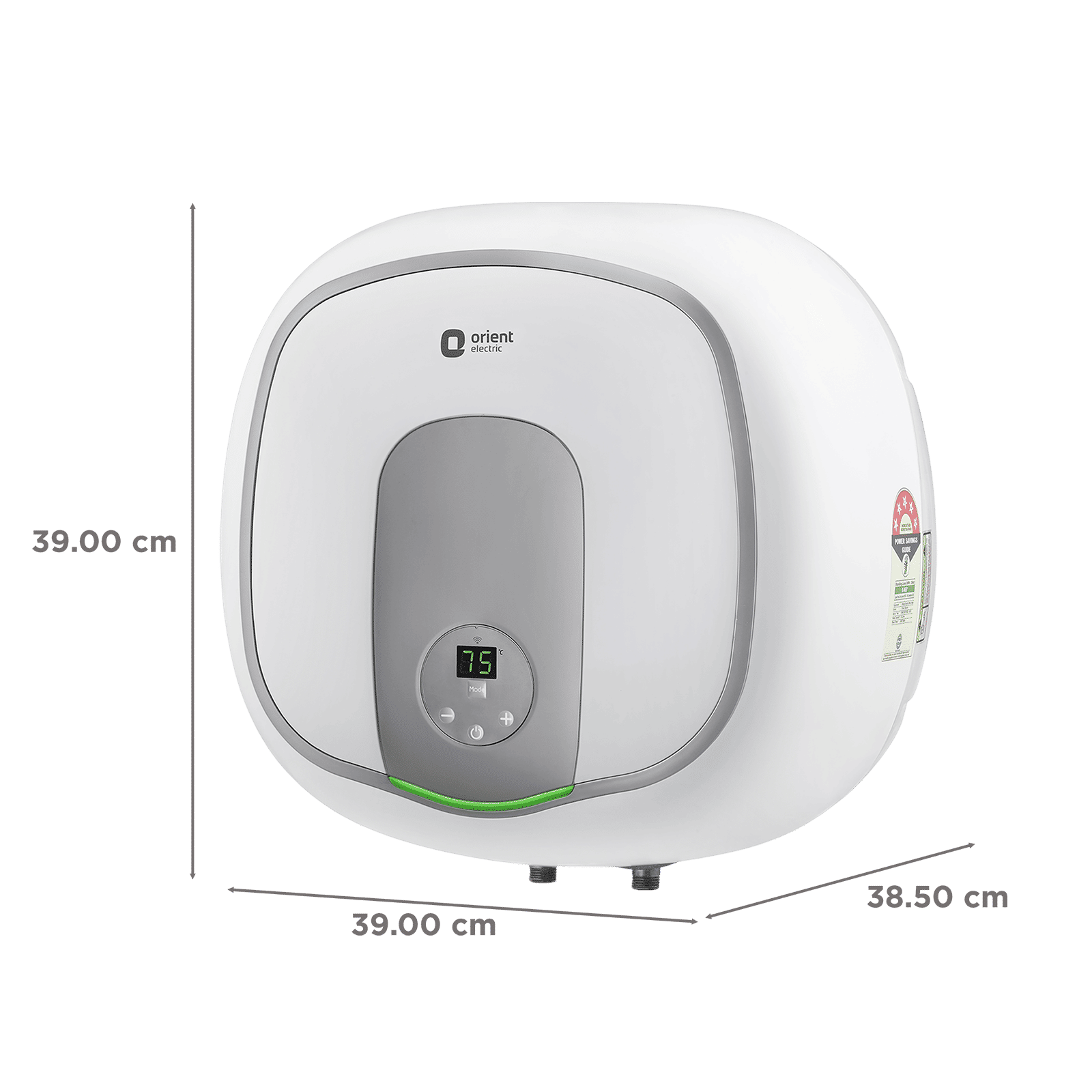 Orient Aquator IoT 15 Litre 5 Star Vertical Storage Geyser with LED Display (White)_2