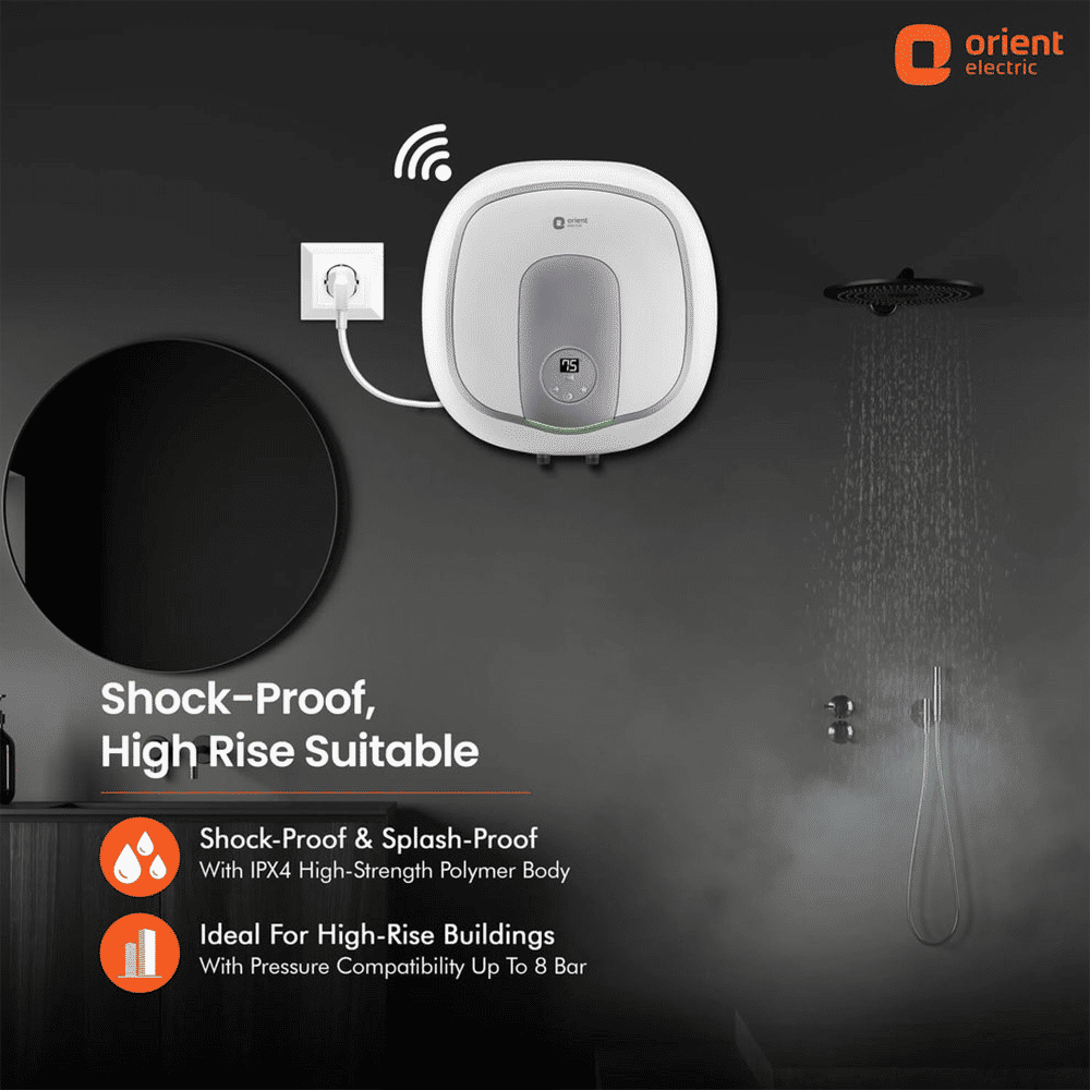 Orient Aquator IoT 25 Litres 5 Star Vertical Storage Geyser with Whirlflow Technology (White) Orient Aquator IoT 25 Litres 5 Star Vertical Storage Geyser with Whirlflow Technology (White)_10