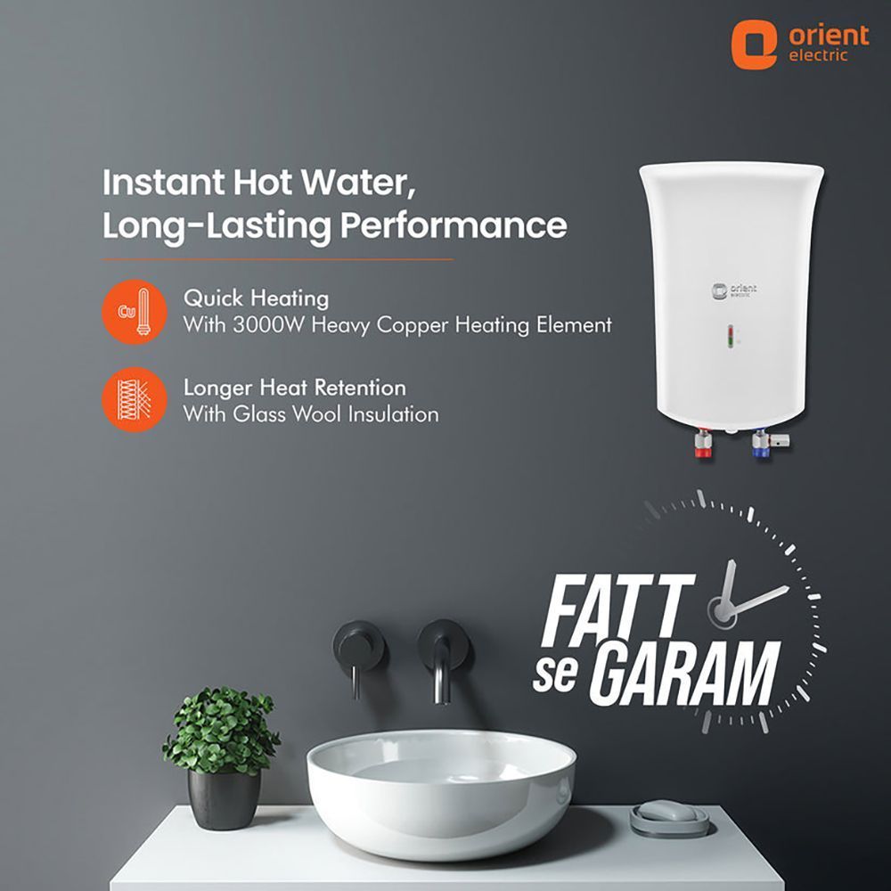 Orient Primus 3 Litres Instant Geyser with Neon Indicator (White) Orient Primus 3 Litres Instant Geyser with Neon Indicator (White)_4
