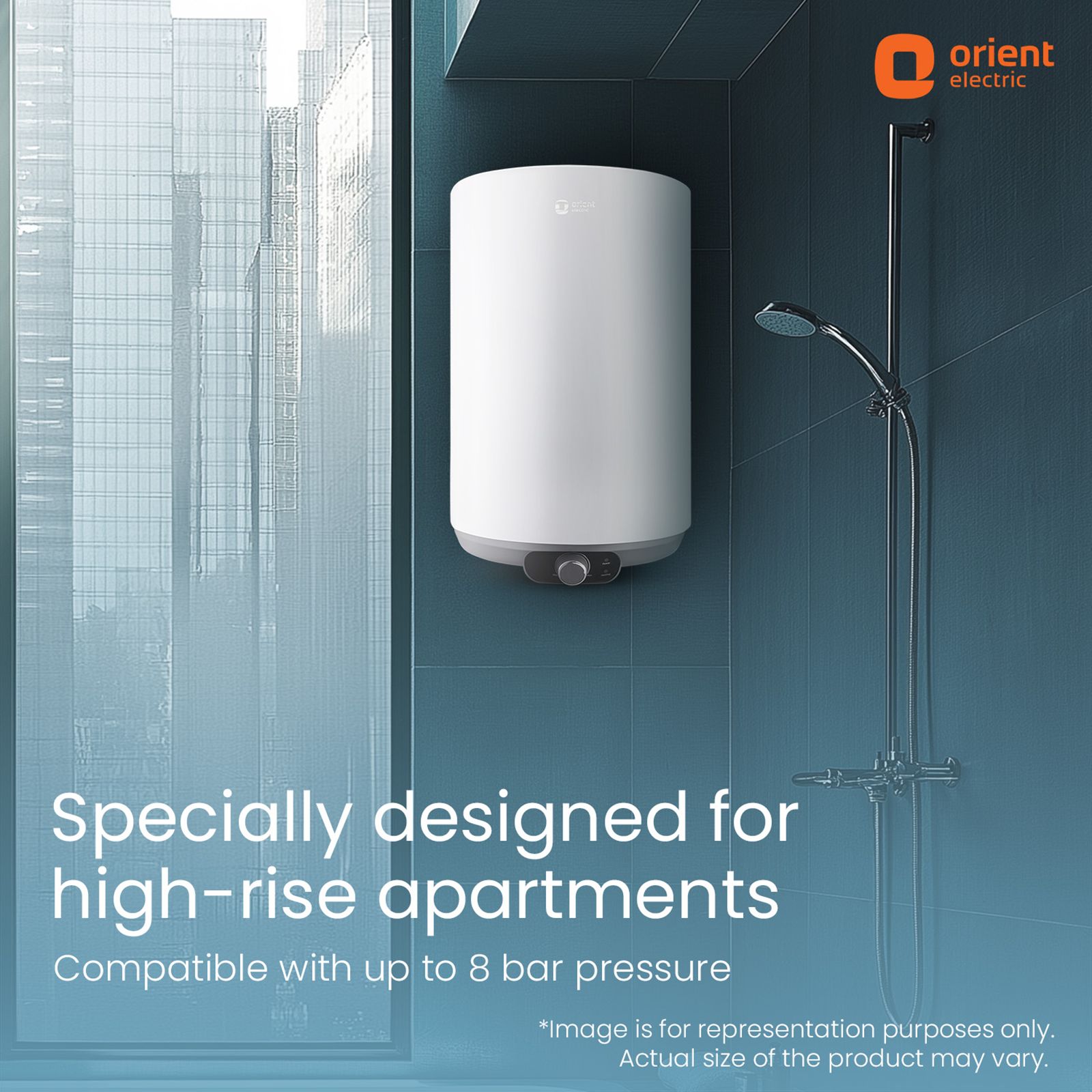 Orient Aquanova 15 Litre 5 Star Vertical Storage Geyser with Whirlflow Technology (White) Orient Aquanova 15 Litre 5 Star Vertical Storage Geyser with Whirlflow Technology (White)_8