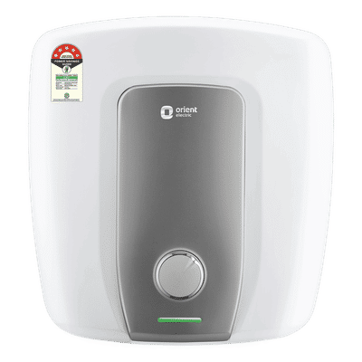 Orient Aquator Neo 15 Litre 5 Star Vertical Storage Geyser with Duron Heating Technology (White)
