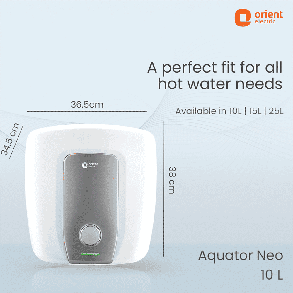 Orient Aquator Neo 15 Litre 5 Star Vertical Storage Geyser with Duron Heating Technology (White) Orient Aquator Neo 15 Litre 5 Star Vertical Storage Geyser with Duron Heating Technology (White)_15