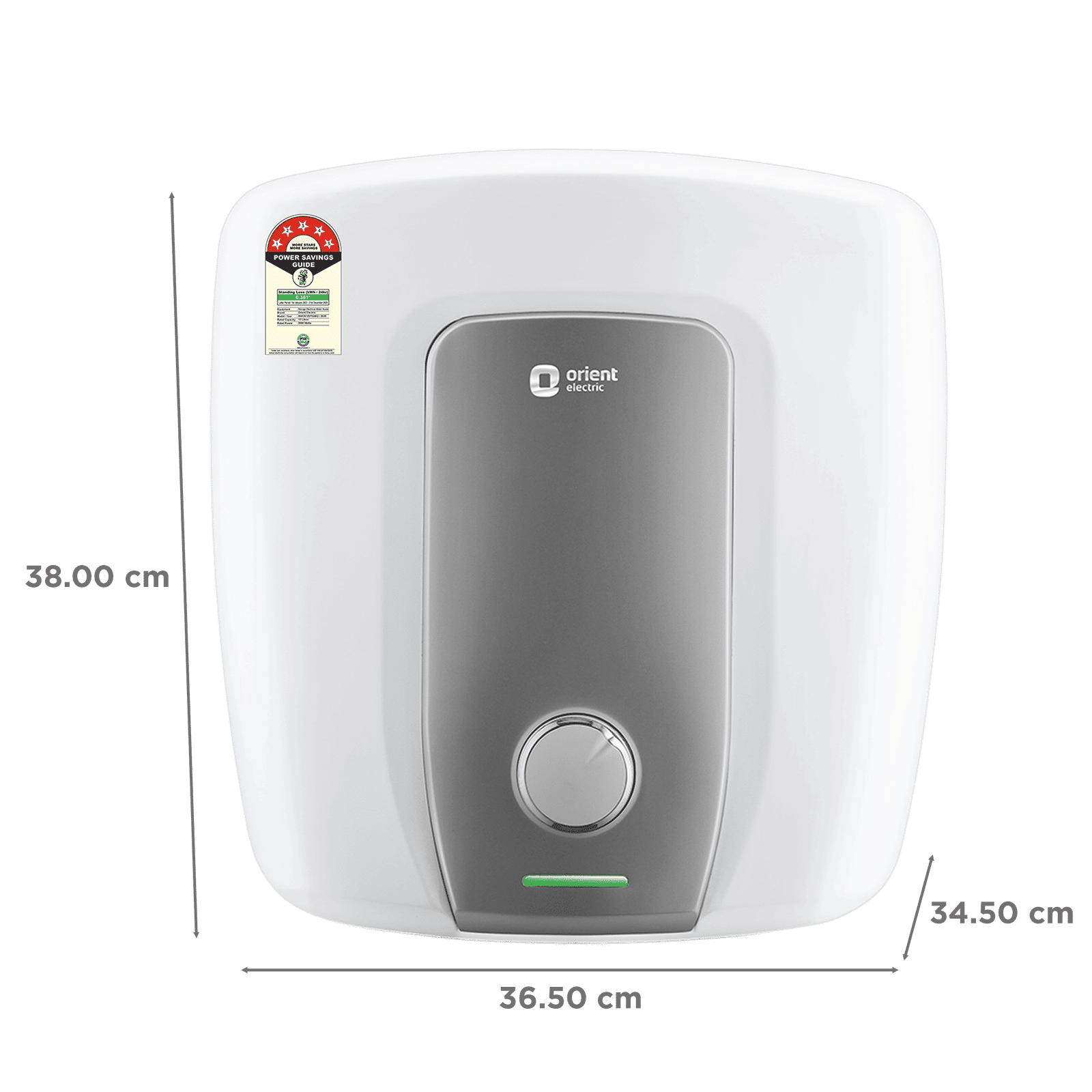Orient Aquator Neo 15 Litre 5 Star Vertical Storage Geyser with Duron Heating Technology (White) Orient Aquator Neo 15 Litre 5 Star Vertical Storage Geyser with Duron Heating Technology (White)_2