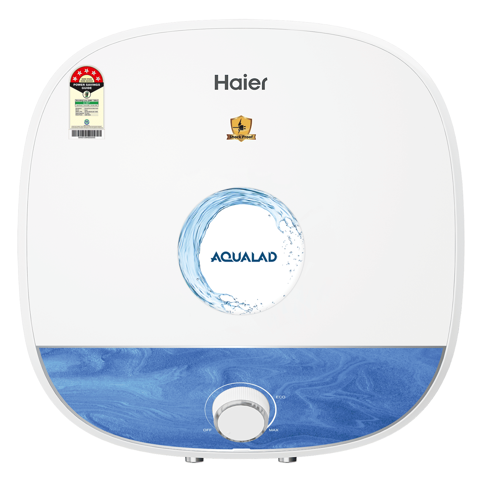 Haier ES15V-AQUALAD 15 Litre 5 Star Vertical Storage Geyser with Bacteria Proof System (Blue) Haier ES15V-AQUALAD 15 Litre 5 Star Vertical Storage Geyser with Bacteria Proof System (Blue)_1