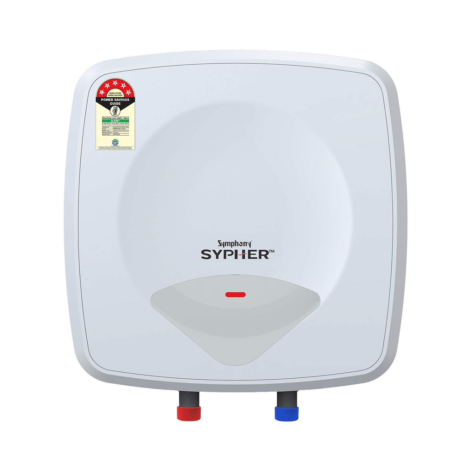 Symphony Sypher 10 Litre 5 Star Vertical Storage Geyser with Safety Valve (White) Symphony Sypher 10 Litre 5 Star Vertical Storage Geyser with Safety Valve (White)_1