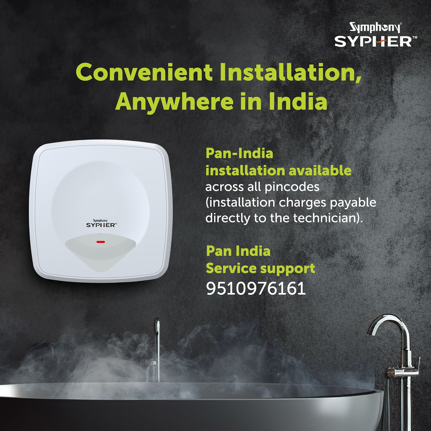 Symphony Sypher 25 Litre 5 Star Vertical Storage Geyser with Safety Valve (White)_9
