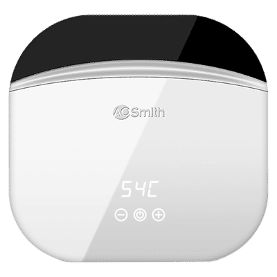 AO Smith ZIP Vertical Geyser with Feather Touch Smart Display (White)