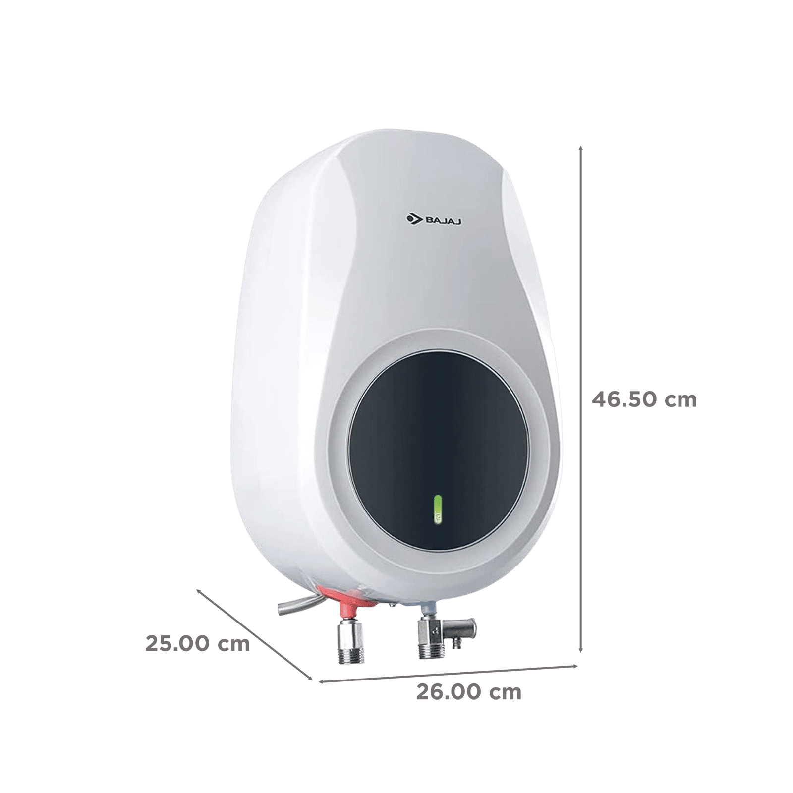 BAJAJ Verre 5 Litre Vertical Instant Geyser with High Grade Stainless Steel Tank (White & Grey) BAJAJ Verre 5 Litre Vertical Instant Geyser with High Grade Stainless Steel Tank (White & Grey)_2