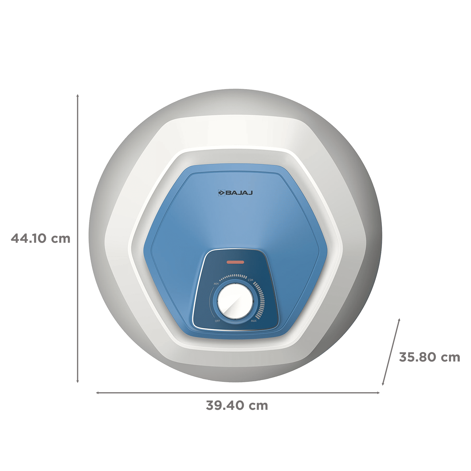 BAJAJ Armor Series Contempo 10 Litre 5 Star Vertical Storage Geyser with Swirl Flow Technology (White & Blue) BAJAJ Armor Series Contempo 10 Litre 5 Star Vertical Storage Geyser with Swirl Flow Technology (White & Blue)_2