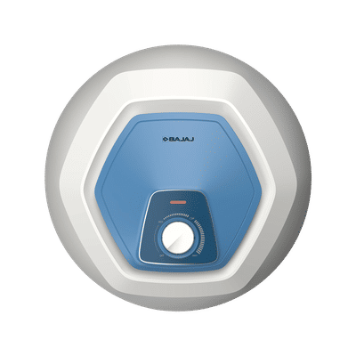 BAJAJ Armor Series Contempo 15 Litre 5 Star Vertical Storage Geyser with Swirl Flow Technology (White & Blue)