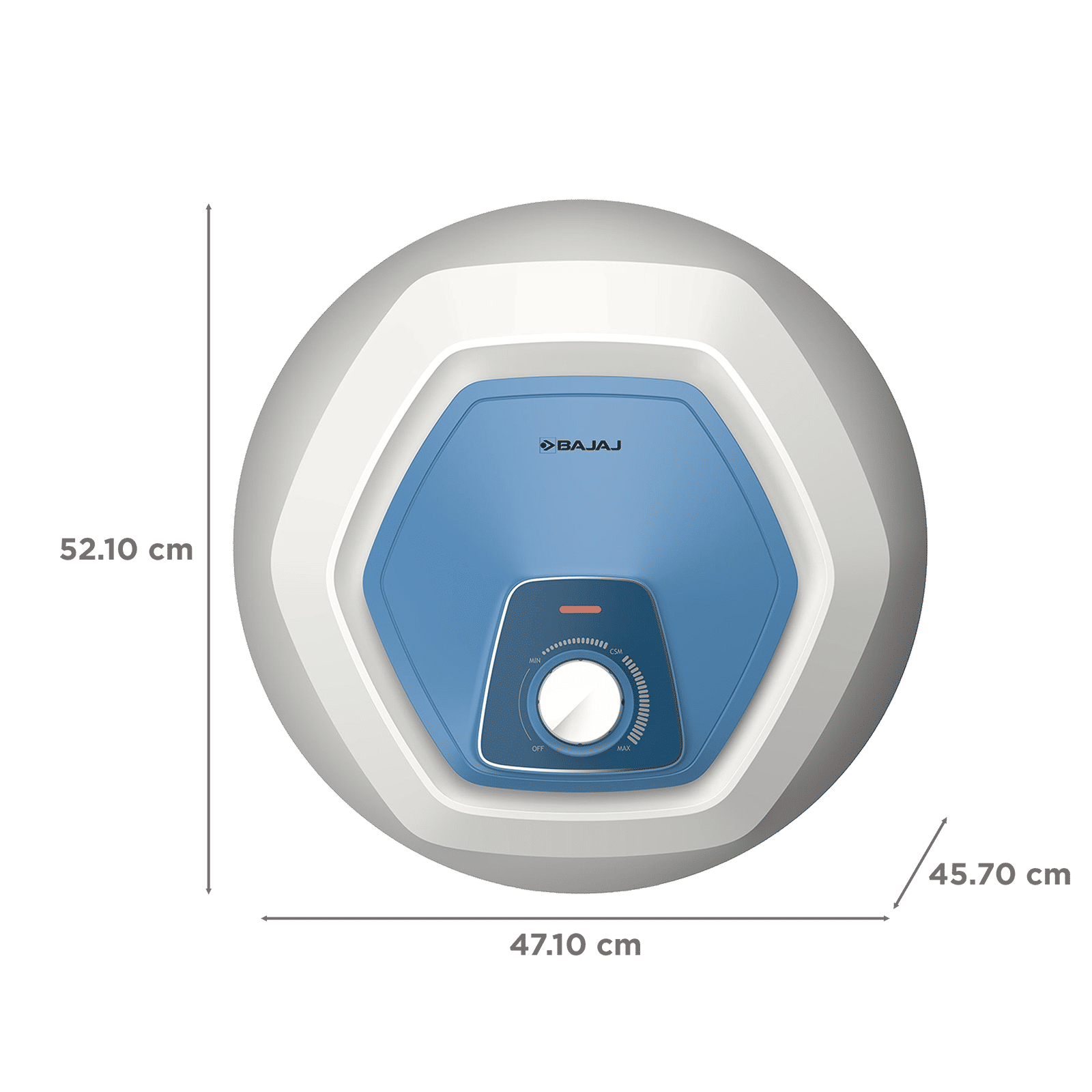 BAJAJ Armor Series Contempo 25 Litre 5 Star Vertical Storage Geyser with Swirl Flow Technology (White & Blue) BAJAJ Armor Series Contempo 25 Litre 5 Star Vertical Storage Geyser with Swirl Flow Technology (White & Blue)_2