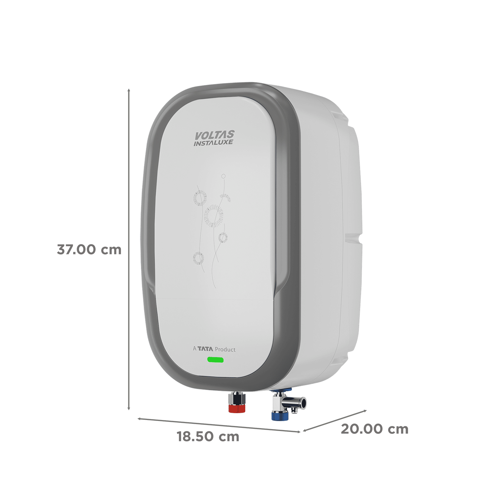 VOLTAS INSTALUXE 3 Litre Vertical Instant Geyser with 100% Copper Element (White & Metallic Grey)_2