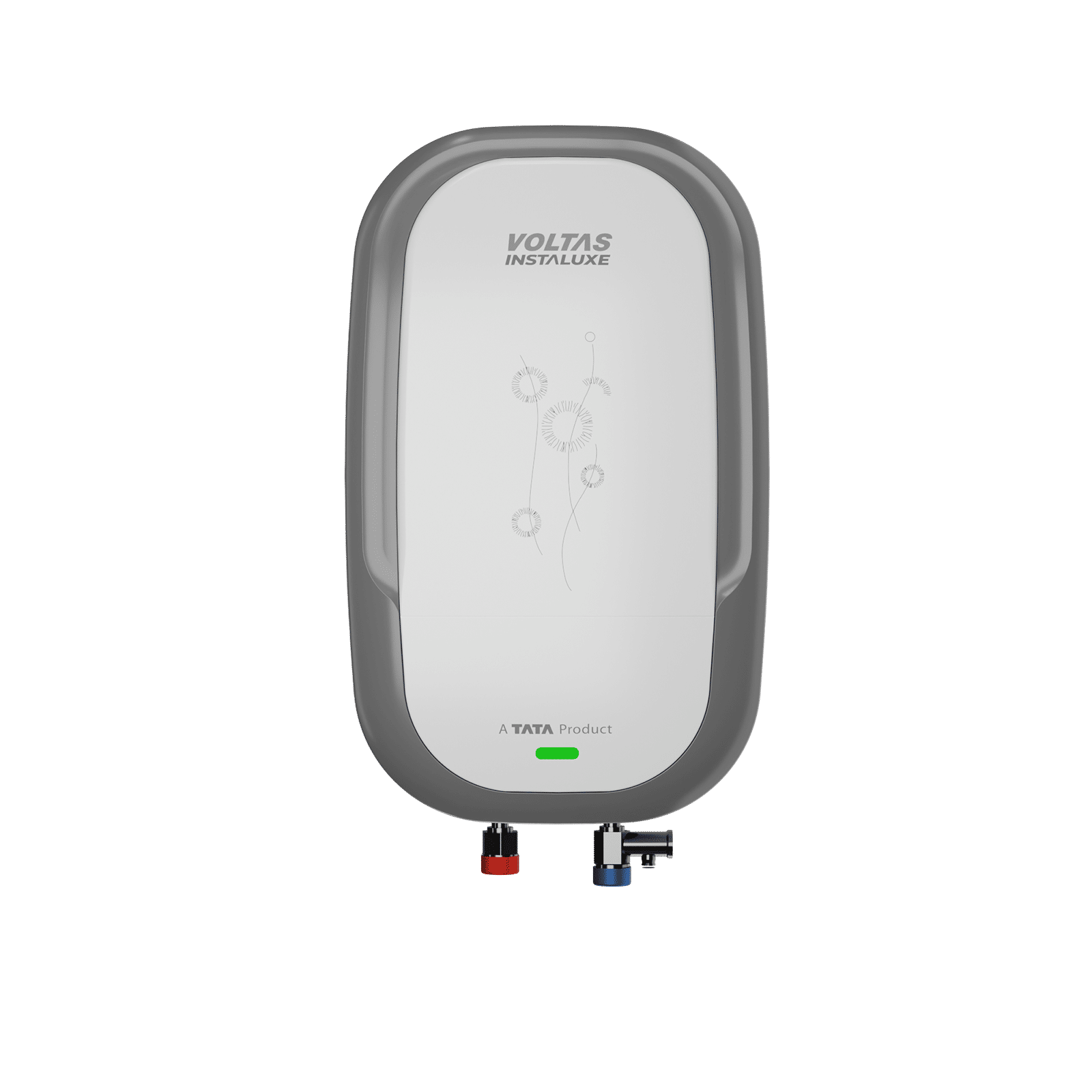 VOLTAS INSTALUXE 5 Litre Vertical Instant Geyser with 100% Copper Element (White & Metallic Grey) VOLTAS INSTALUXE 5 Litre Vertical Instant Geyser with 100% Copper Element (White & Metallic Grey)_1