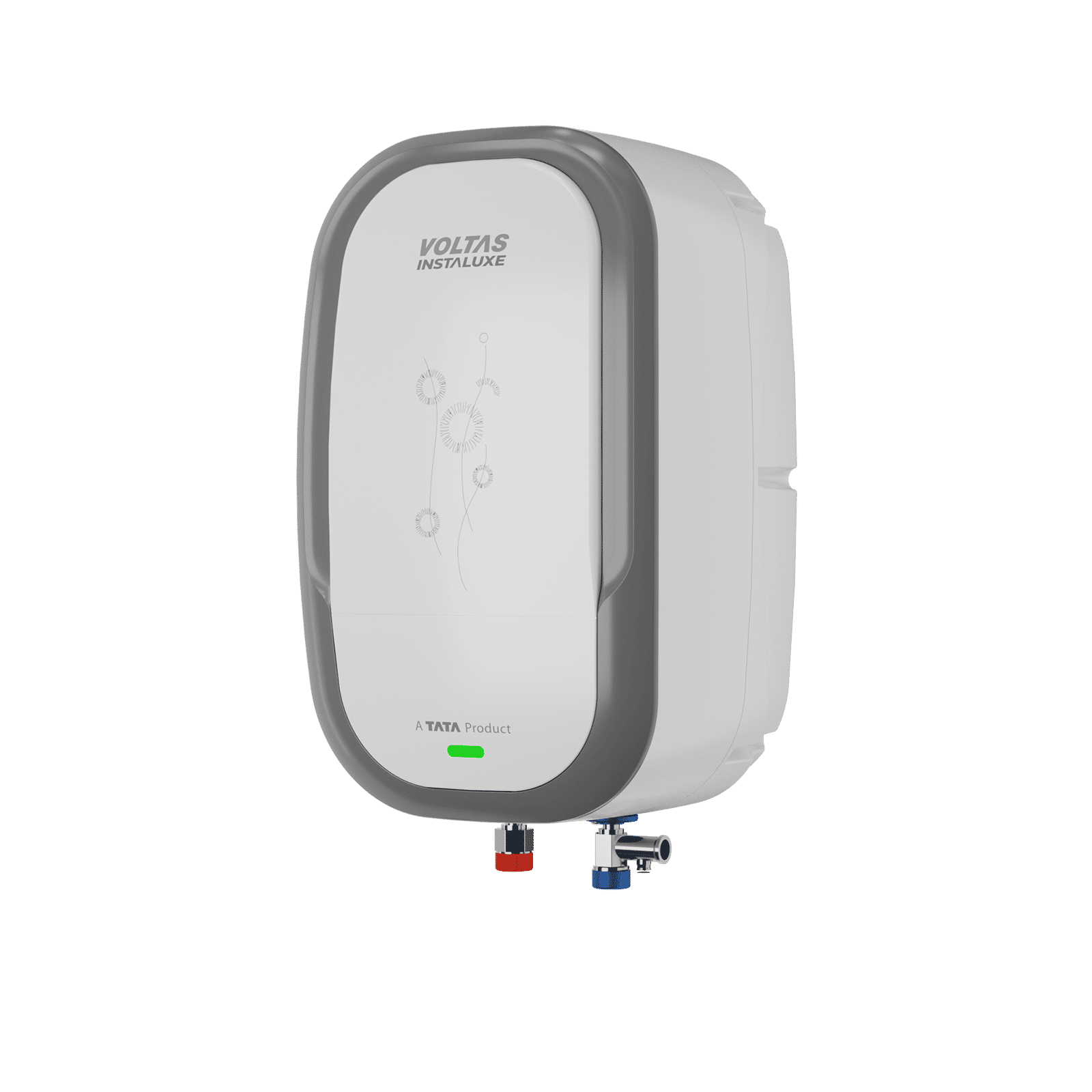 VOLTAS INSTALUXE 5 Litre Vertical Instant Geyser with 100% Copper Element (White & Metallic Grey) VOLTAS INSTALUXE 5 Litre Vertical Instant Geyser with 100% Copper Element (White & Metallic Grey)_3