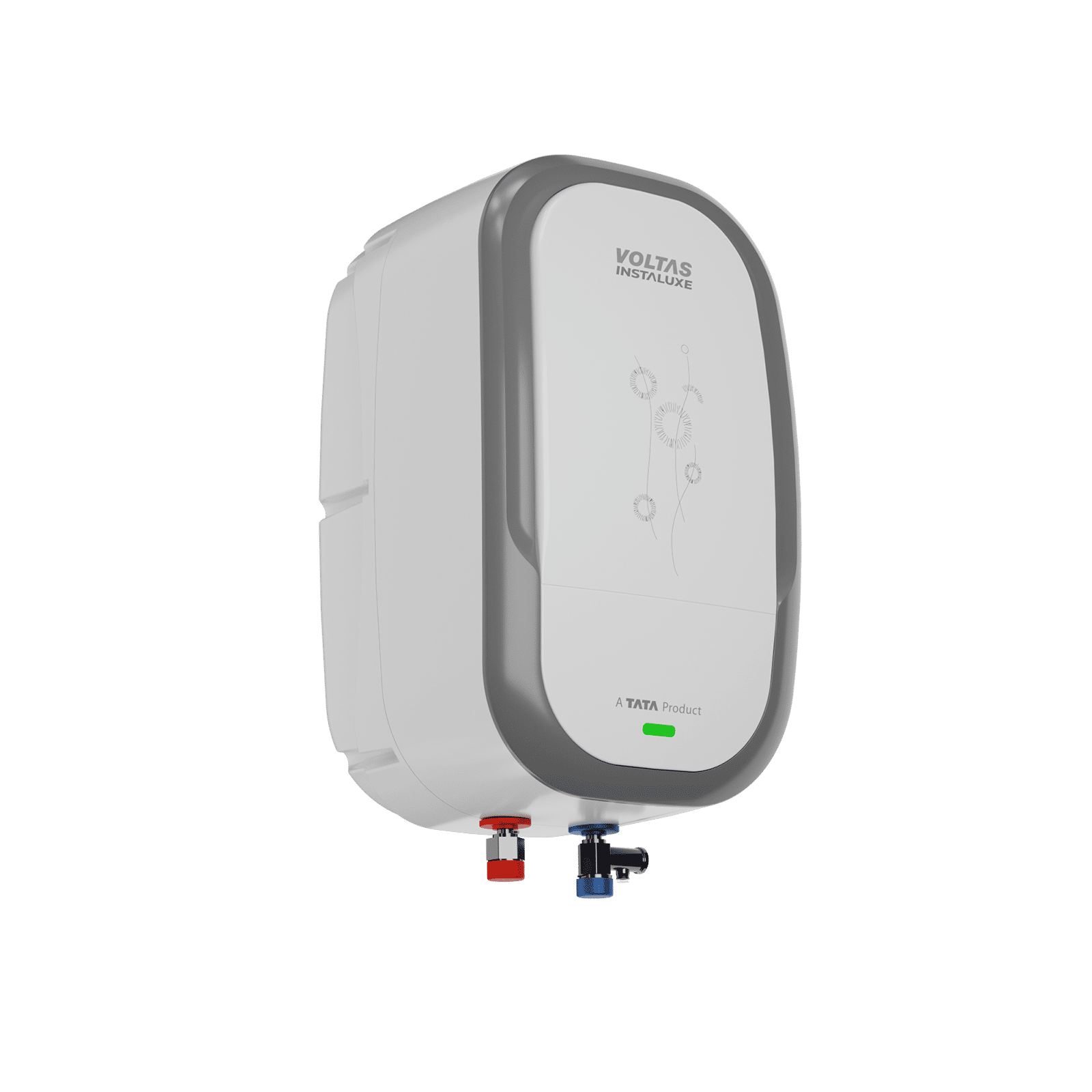 VOLTAS INSTALUXE 5 Litre Vertical Instant Geyser with 100% Copper Element (White & Metallic Grey) VOLTAS INSTALUXE 5 Litre Vertical Instant Geyser with 100% Copper Element (White & Metallic Grey)_4