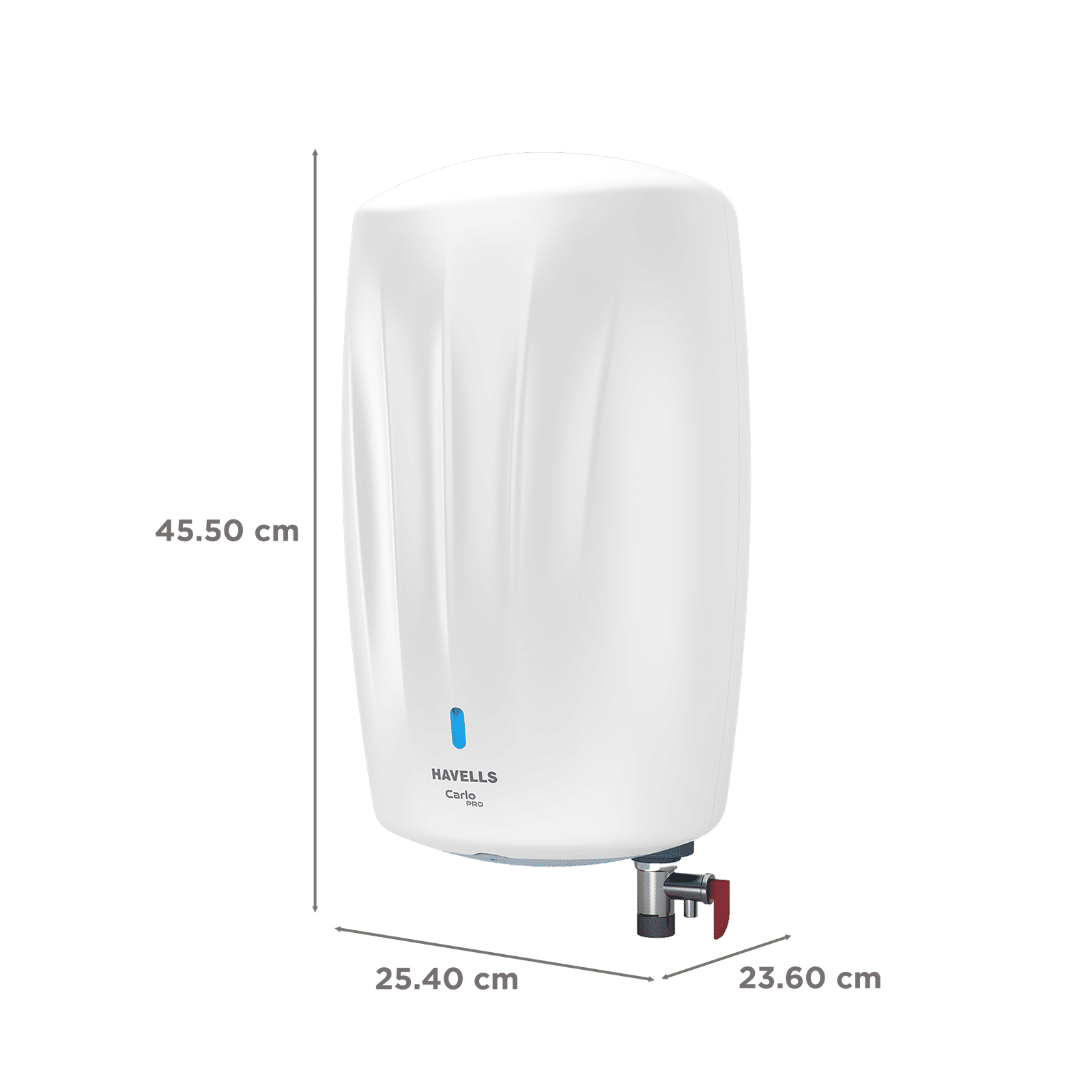 HAVELLS Carlo Pro 5.9 Litre Vertical Instant Geyser with Whirlflow Technology (White & Blue) HAVELLS Carlo Pro 5.9 Litre Vertical Instant Geyser with Whirlflow Technology (White & Blue)_2