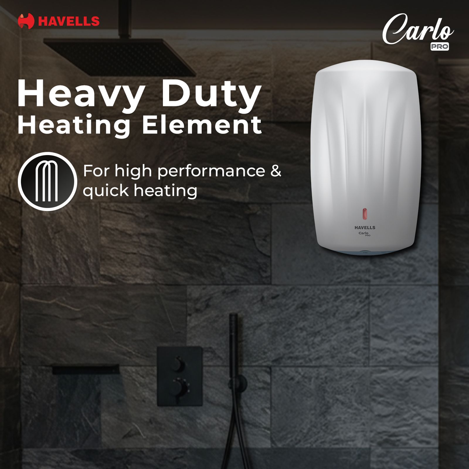 HAVELLS Carlo Pro 5.9 Litre Vertical Instant Geyser with Whirlflow Technology (White & Blue) HAVELLS Carlo Pro 5.9 Litre Vertical Instant Geyser with Whirlflow Technology (White & Blue)_7