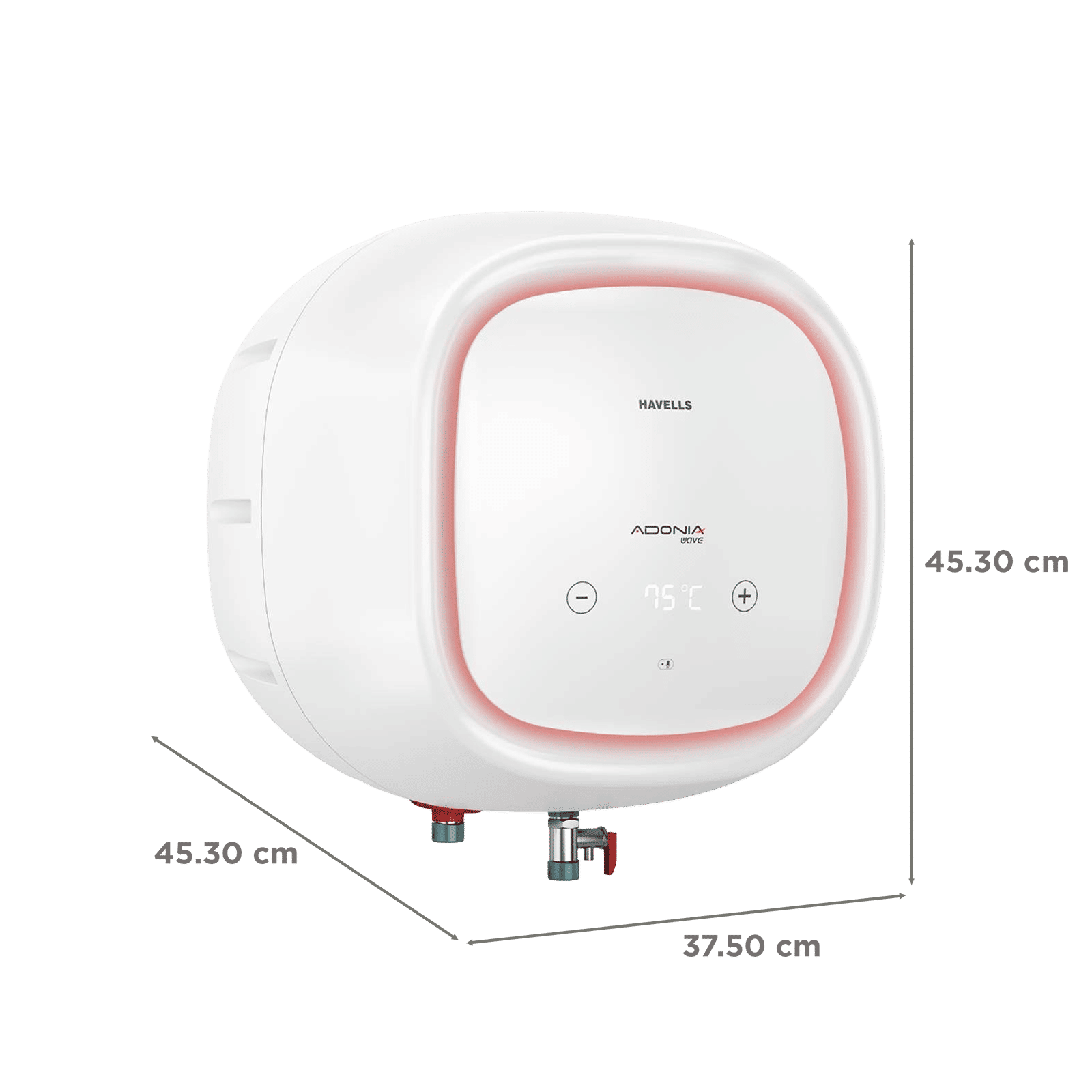 HAVELLS Adonia Wave 25 Litre 4 Star Vertical Storage Geyser with Voice Control (White) HAVELLS Adonia Wave 25 Litre 4 Star Vertical Storage Geyser with Voice Control (White)_2