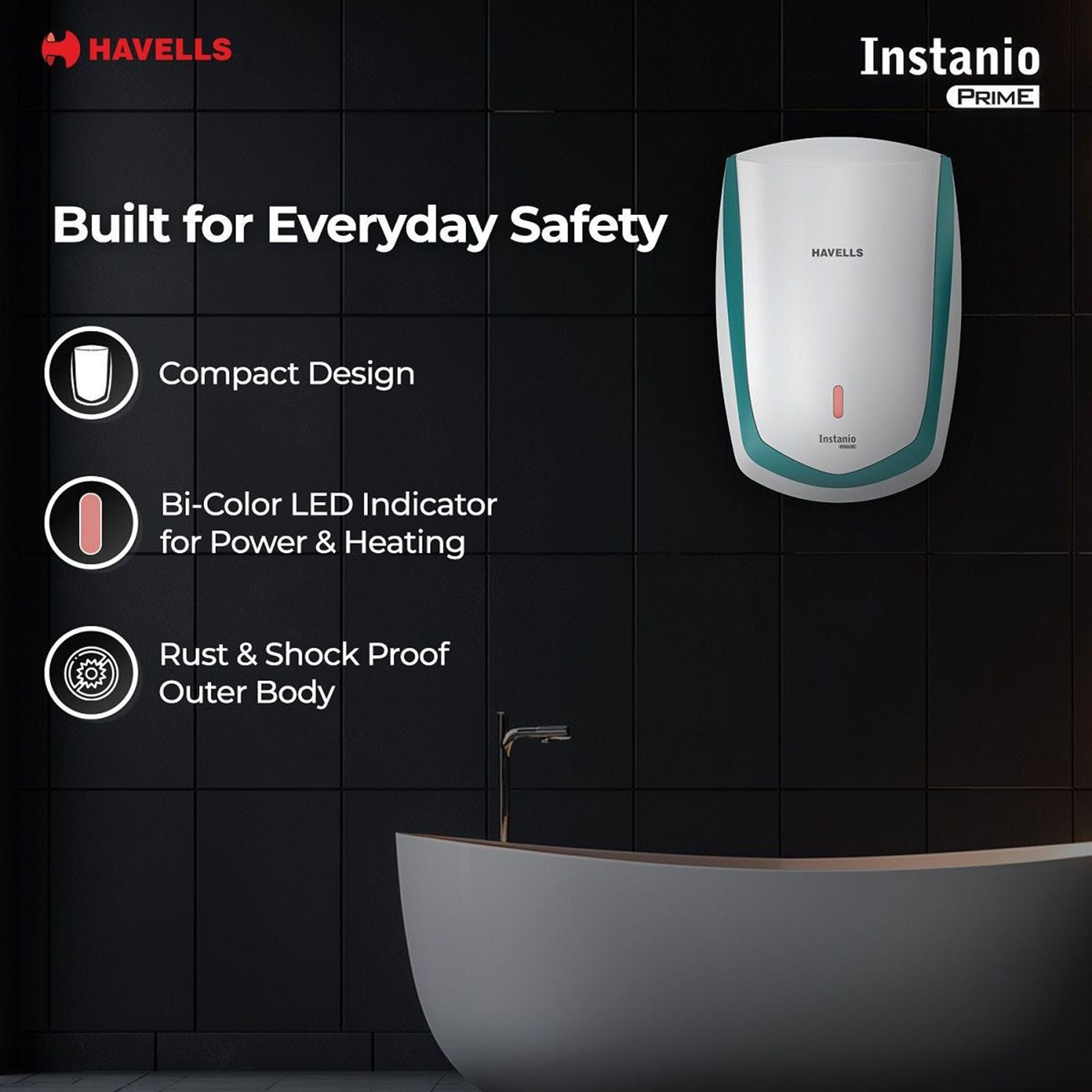 HAVELLS Instanio Prime 3 Litre Instant Geyser with Heavy Duty Heating Element (White & Blue)_6