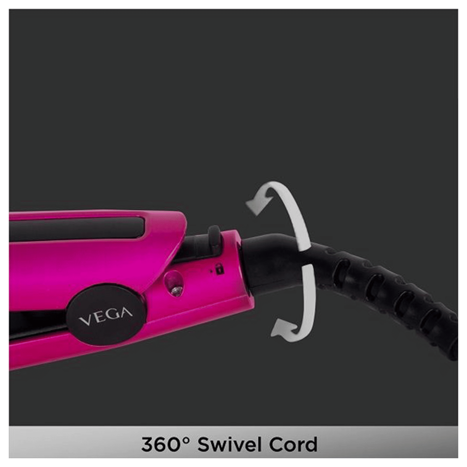 VEGA Trendy Hair Straightener with LED Indicator (Ceramic Plates, Magenta)_8