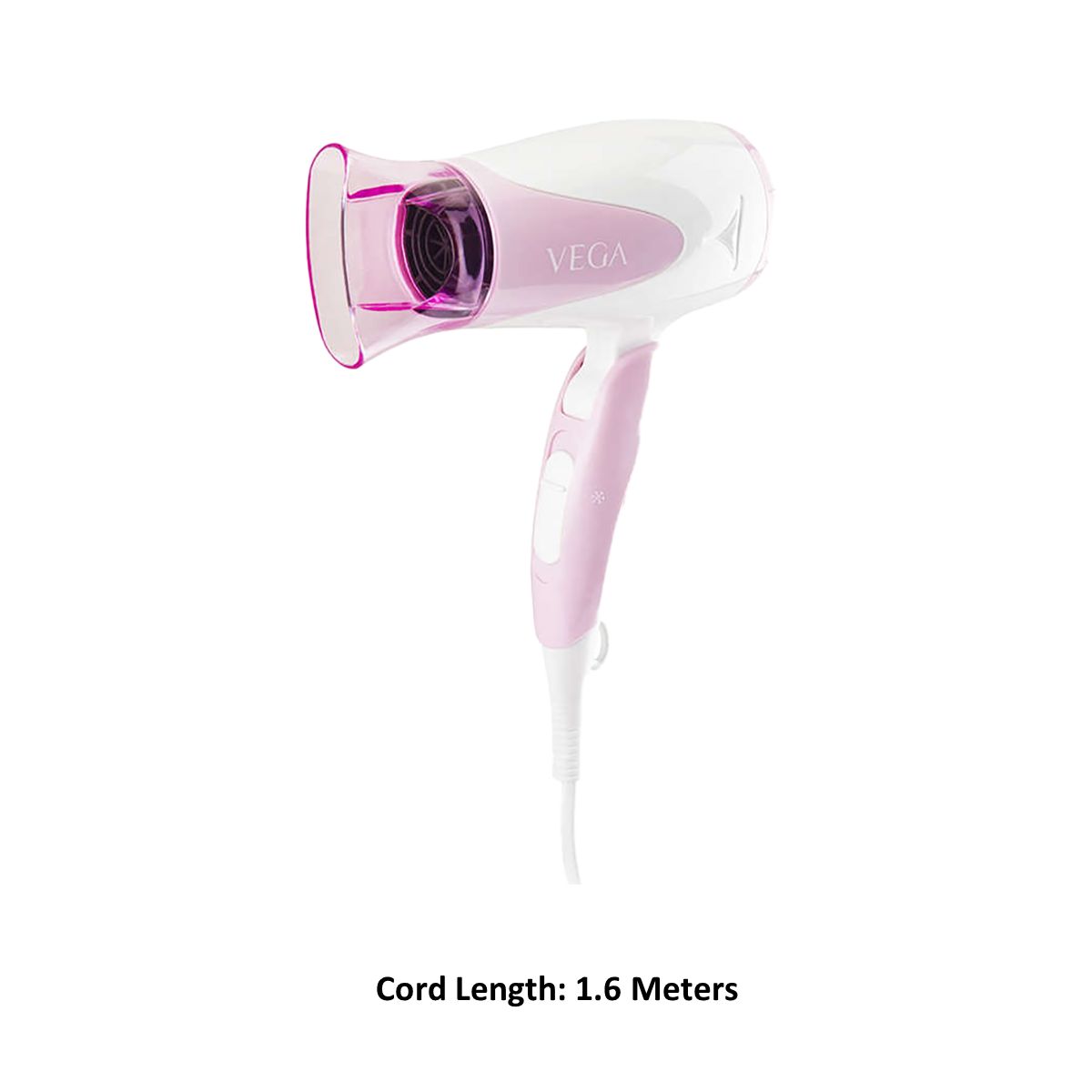VEGA Blooming Air Hair Dryer with 2 Heat Settings (Contemporary Redolence Technology, White & Pink) VEGA Blooming Air Hair Dryer with 2 Heat Settings (Contemporary Redolence Technology, White & Pink)_4